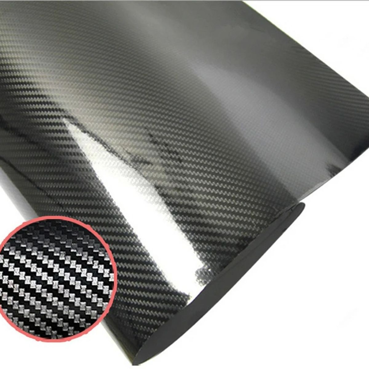 GENERICO - Vinil 5D Fibra de Carbono Negro Gloss 50X150CM