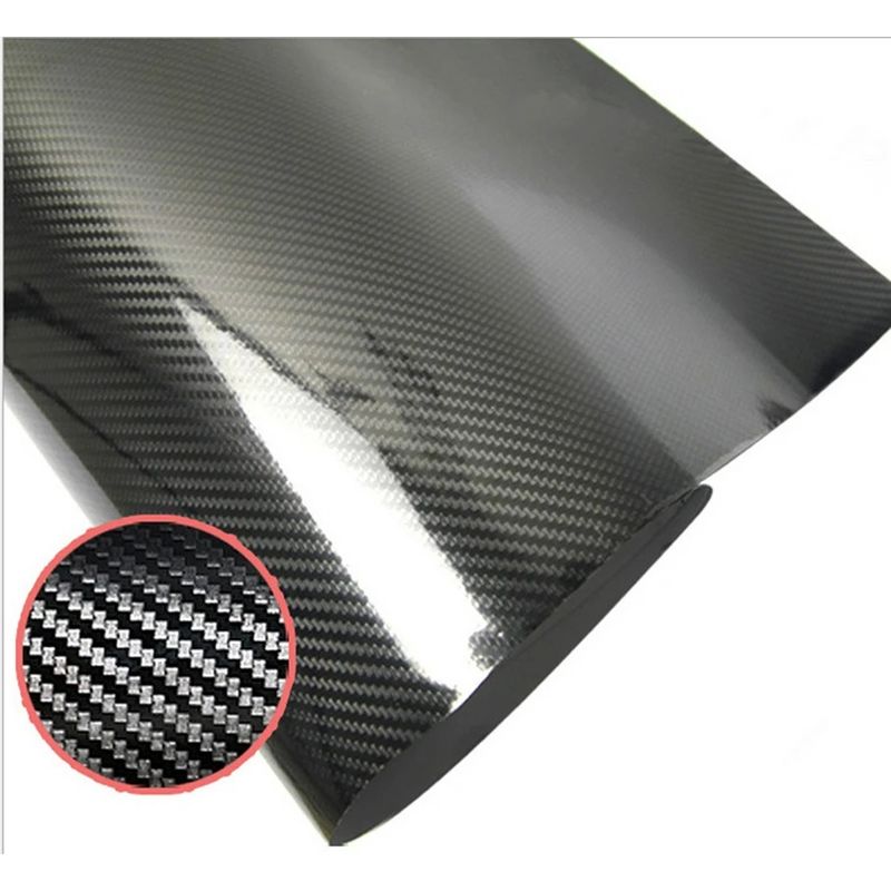 GENERICO - Vinil Fibra de Carbono 5D Negro Gloss 50X150CM