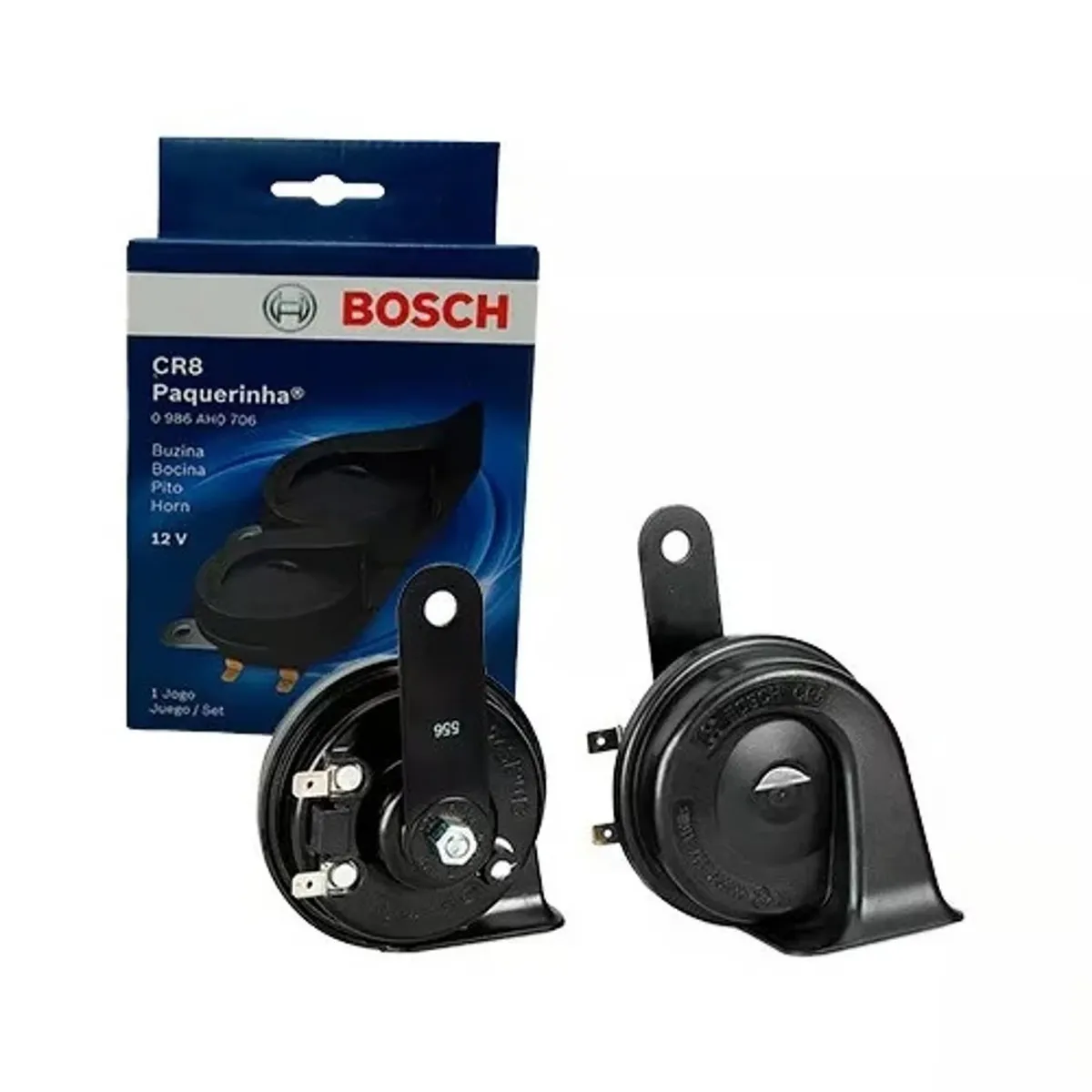 BOSCH - Claxon Bosch Caracol Negro 12V
