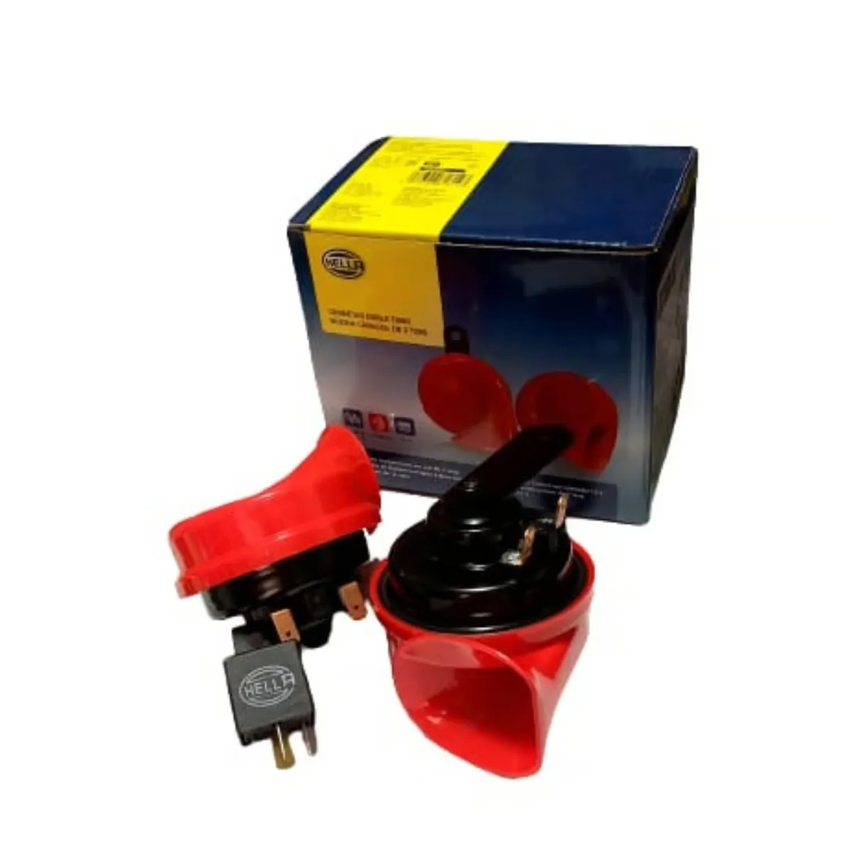HELLA - Claxon Hella Caracol Rojo 12V