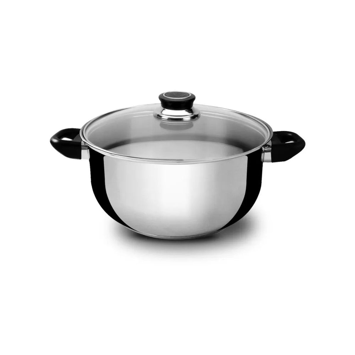 RECORD - OLLA RECORD DE ACERO INOXIDABLE MILENIUM FONDO DIFUSOR N22 TAPA VIDRIO