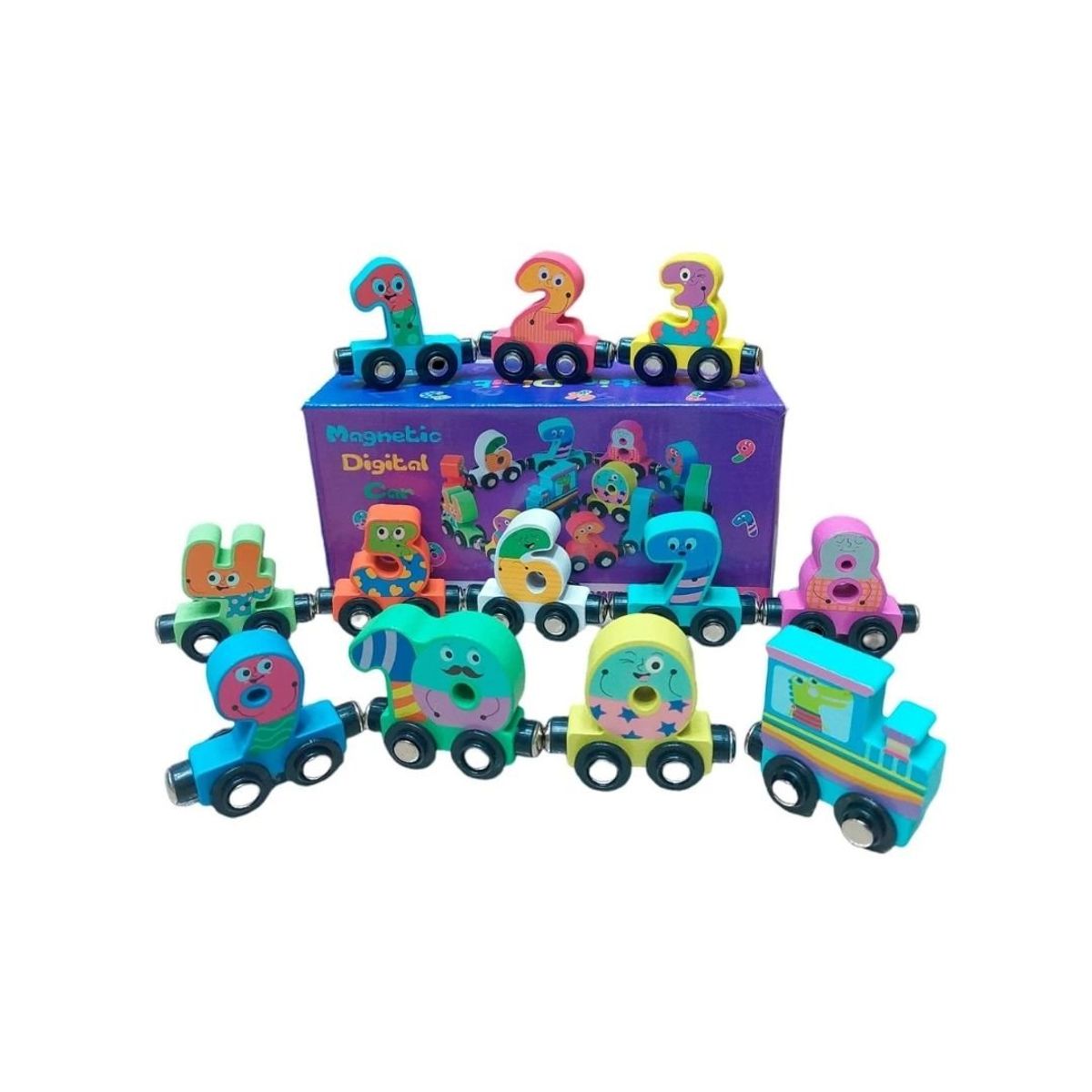 GENERICO - Tren Didáctico de Animales y Números para Niños