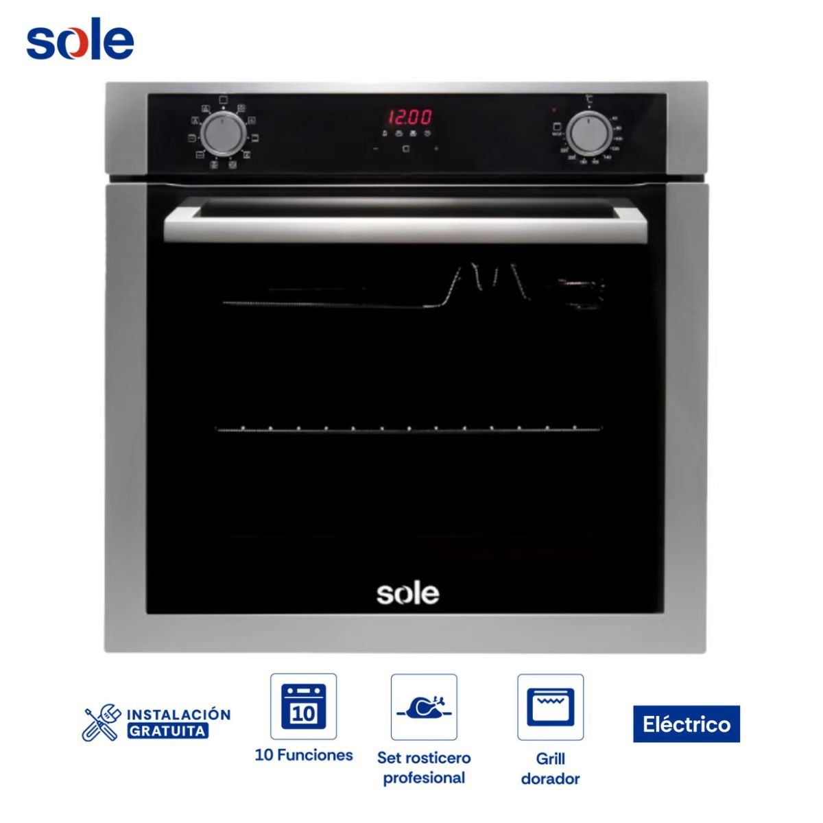 SOLE - Horno Empotrable Sole de 73 Litros SOLHO012V2