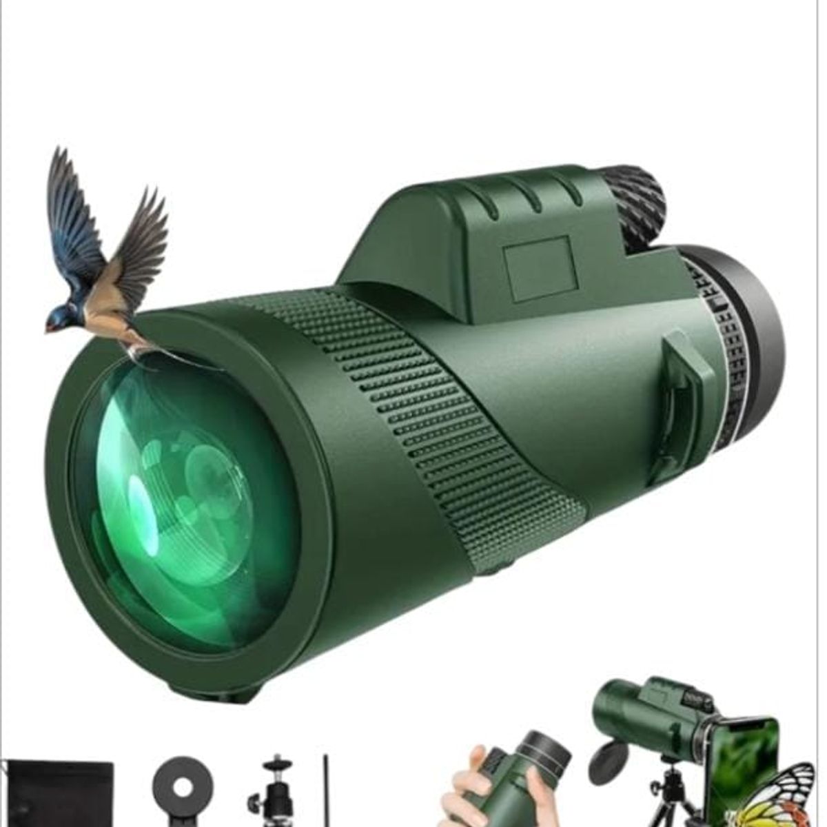 GENERICO - MONOCULAR VISION DIURNA  HD 80x100 COLOR NEGRO