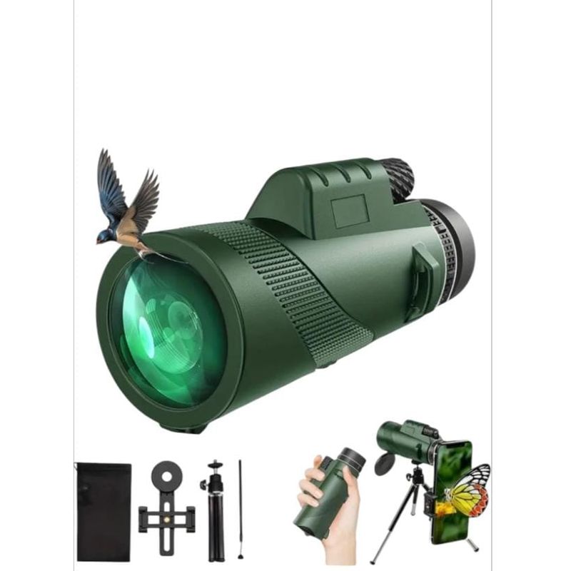 GENERICO - MONOCULAR VISION DIURNA  HD 80x100 COLOR NEGRO