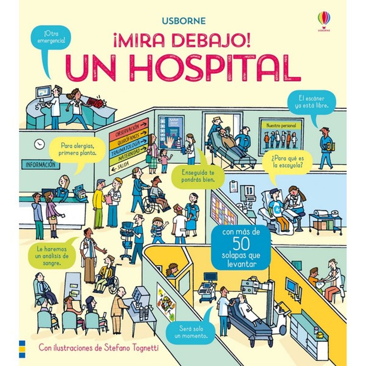 GENERICO - Libro Infantil UN HOSPITAL MIRA DEBAJO CON SOLAPAS