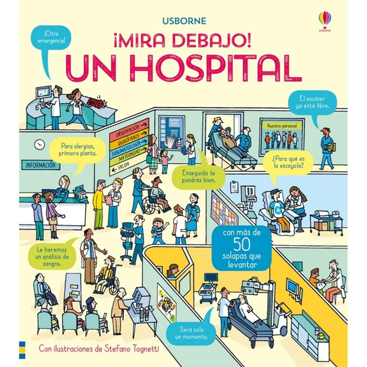 GENERICO - Libro Infantil UN HOSPITAL MIRA DEBAJO CON SOLAPAS
