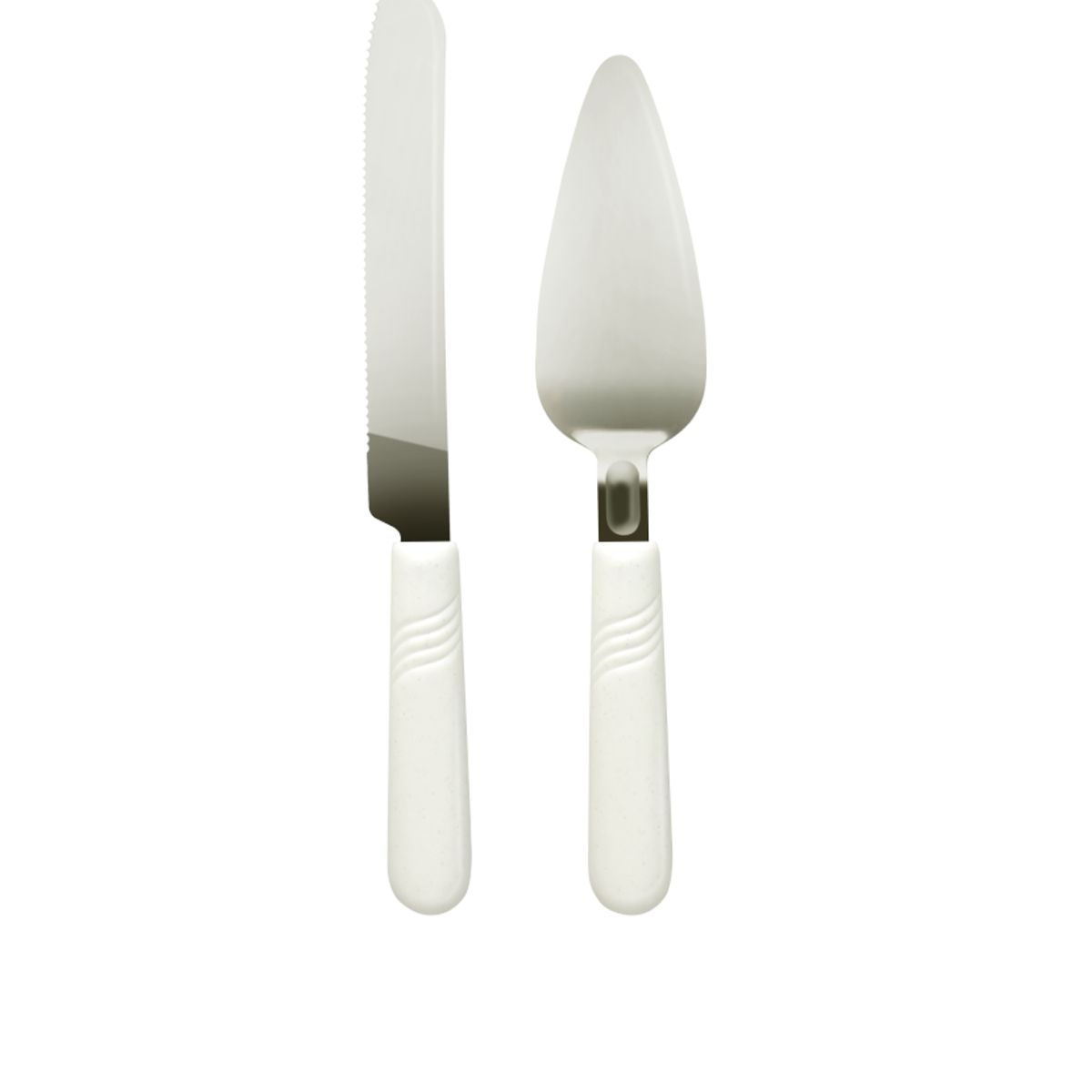 FACUSA - Set de Torta Cuchillo y Espatula Marmol Perlado