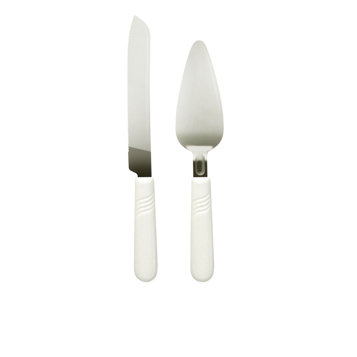 FACUSA - Set de Torta Cuchillo y Espatula Marmol Perlado