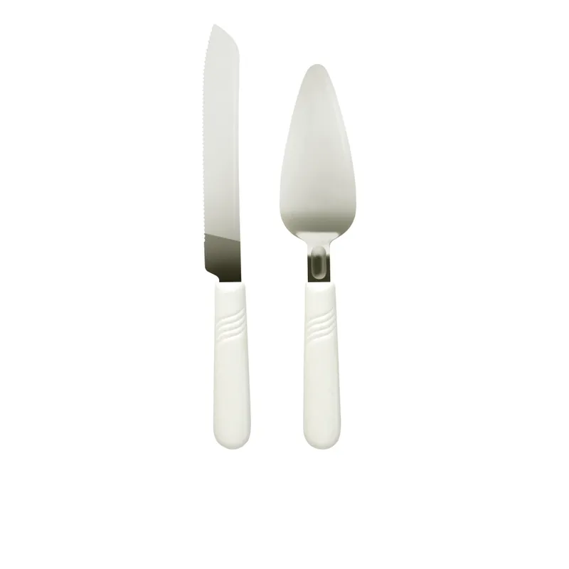 FACUSA - Set de Torta Cuchillo y Espatula Marmol Perlado