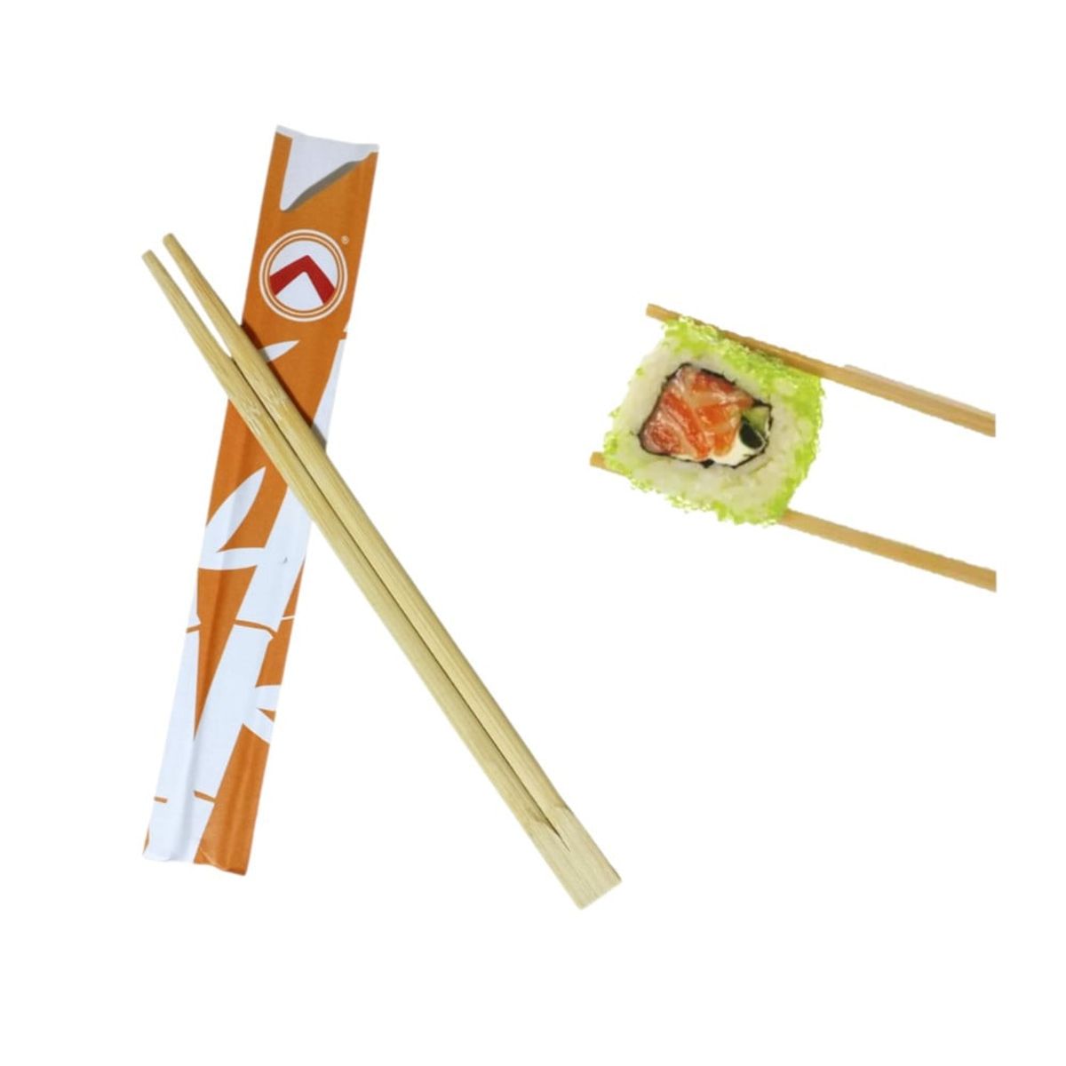 GENERICO - Palillos Japones Bambu Descartable Lucky 1par Barcidda