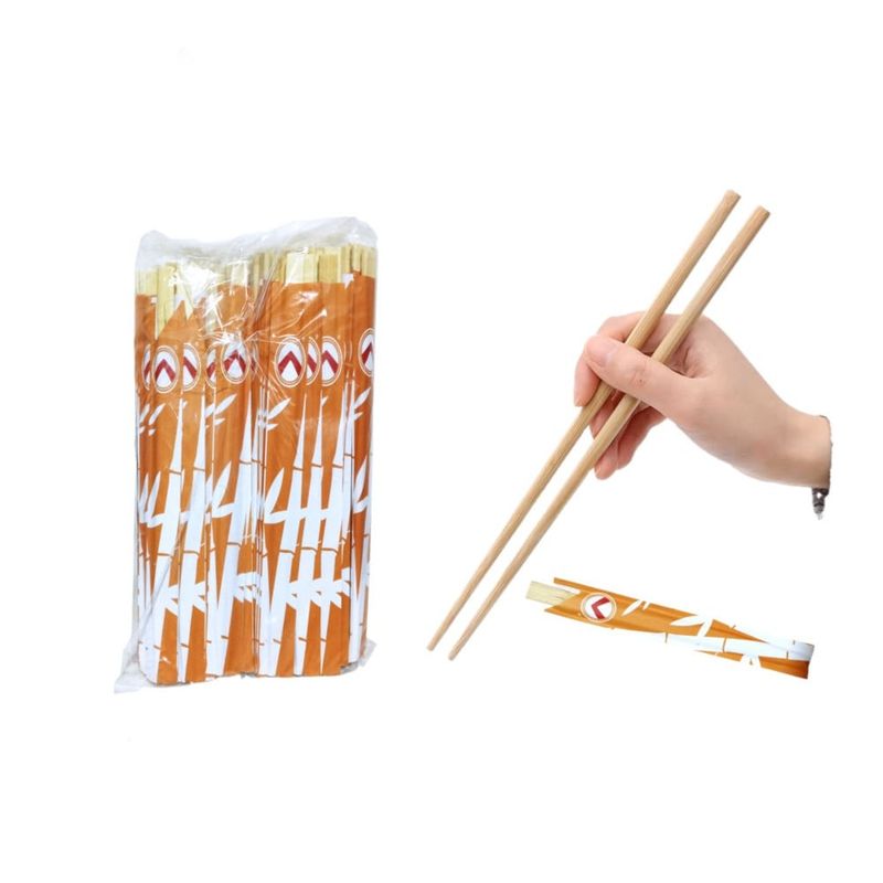 GENERICO - Palillos Japones Bambu Descartable Lucky Pack 50par Barcidda