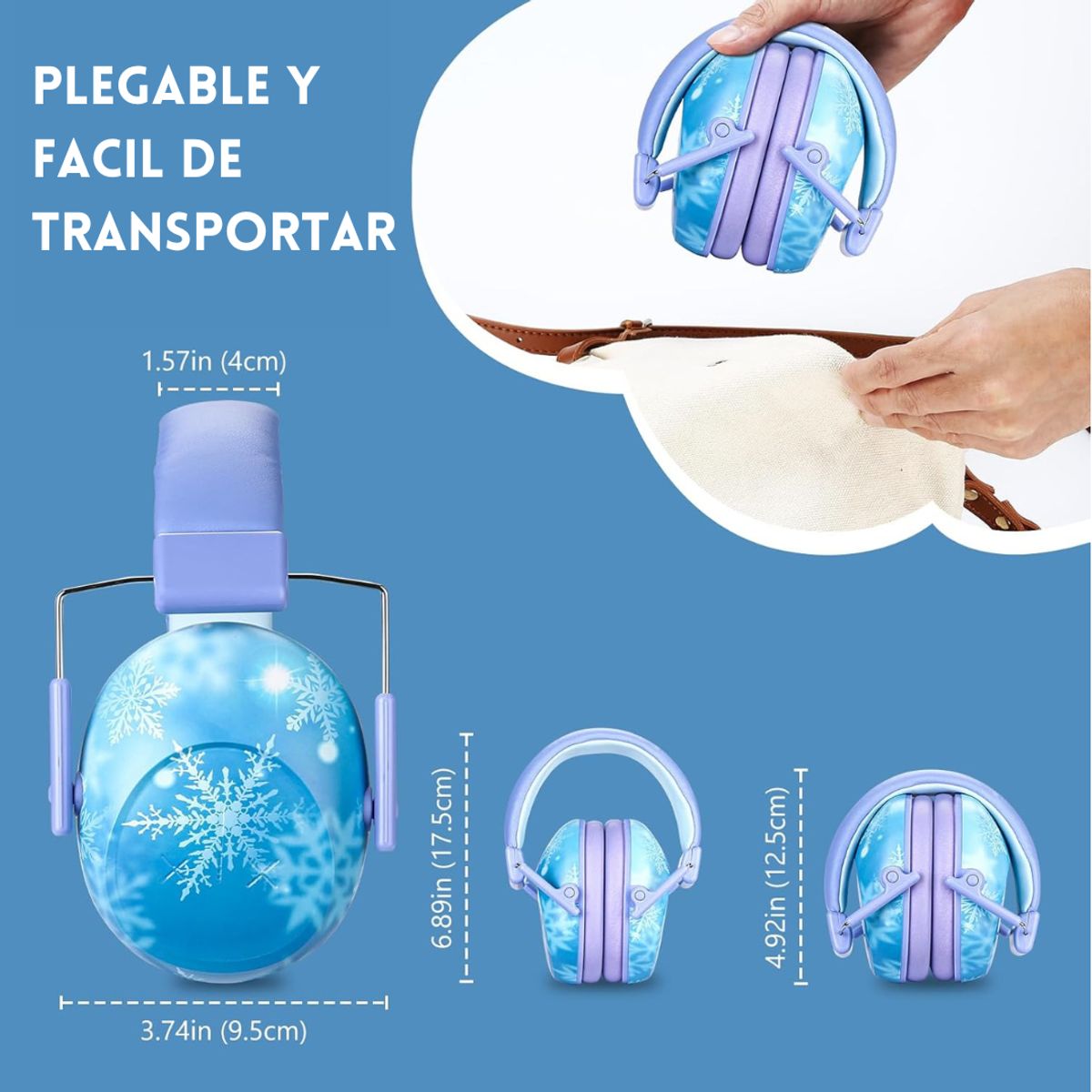 GENERICO - Audífonos Antiruido Orejeras para Niños 3-15 años Reducción de Ruido 26dB PRINCESA - PROCASE