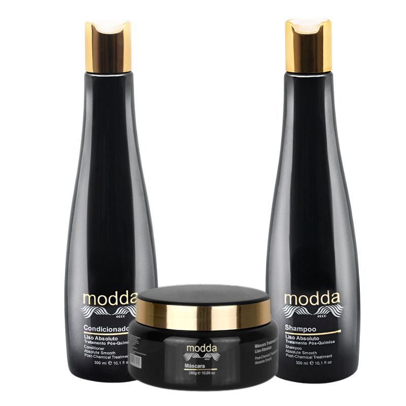 GENERICO - MODDA - Pack Liso Absoluto 300ml + Acondicionador 300ml + Mask 250ml