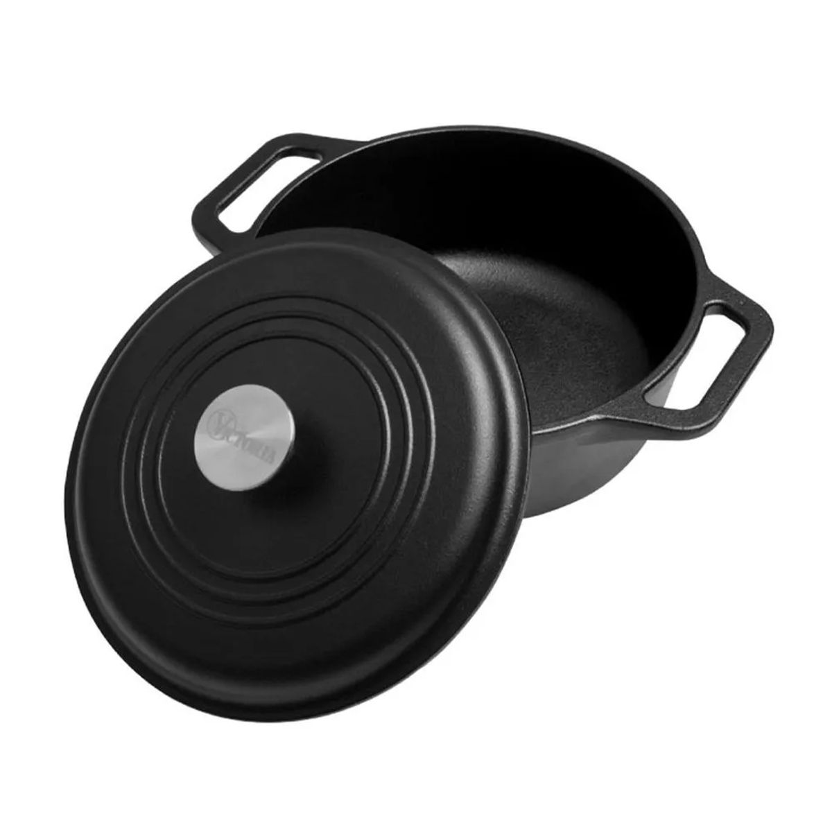 VICTORIA - OLLA VICTORIA DE HIERRO FUNDIDO N24 CON TAPA PRECURADA