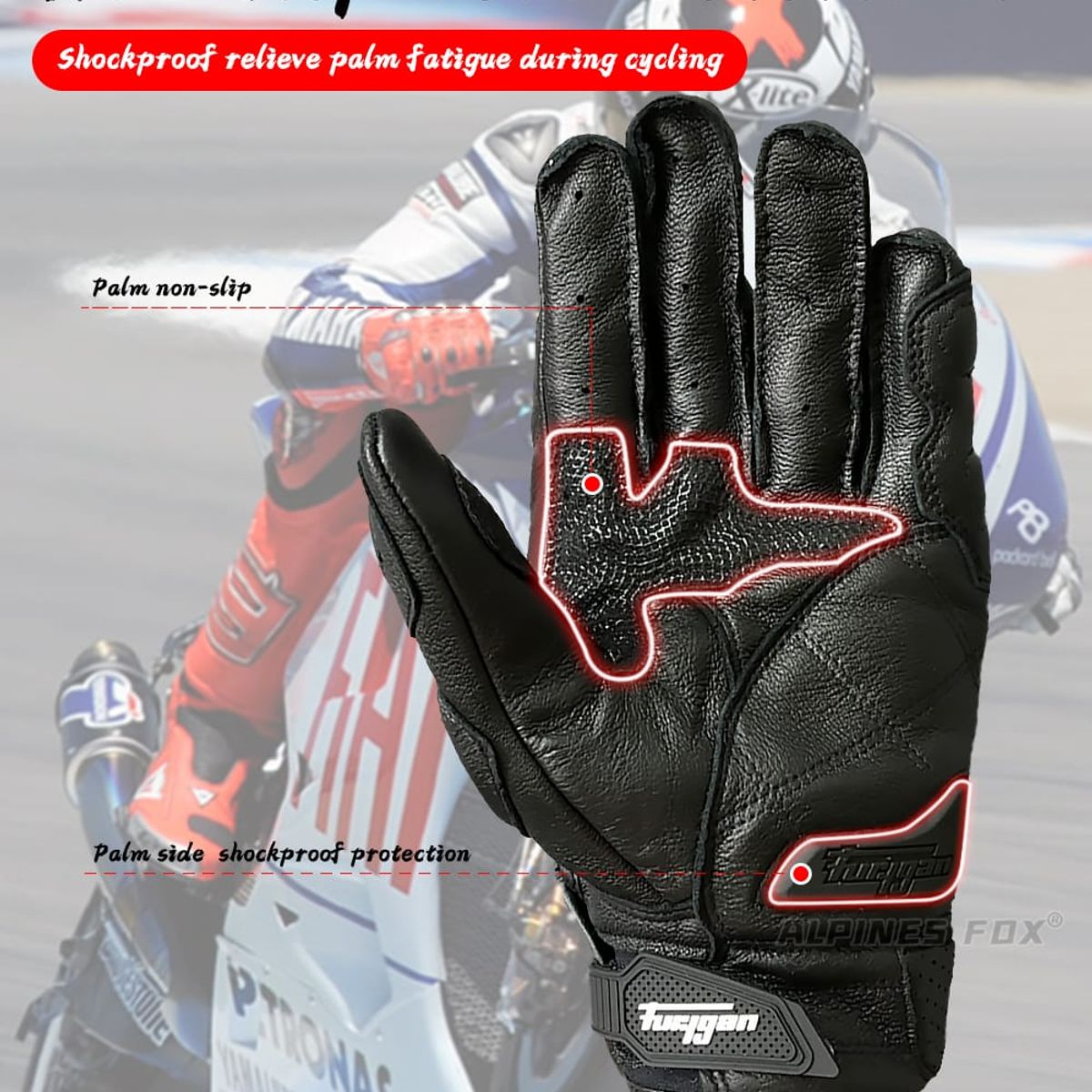 UNIVERSAL NUTRITION - GUANTE FURYGAN CUERO MOTO