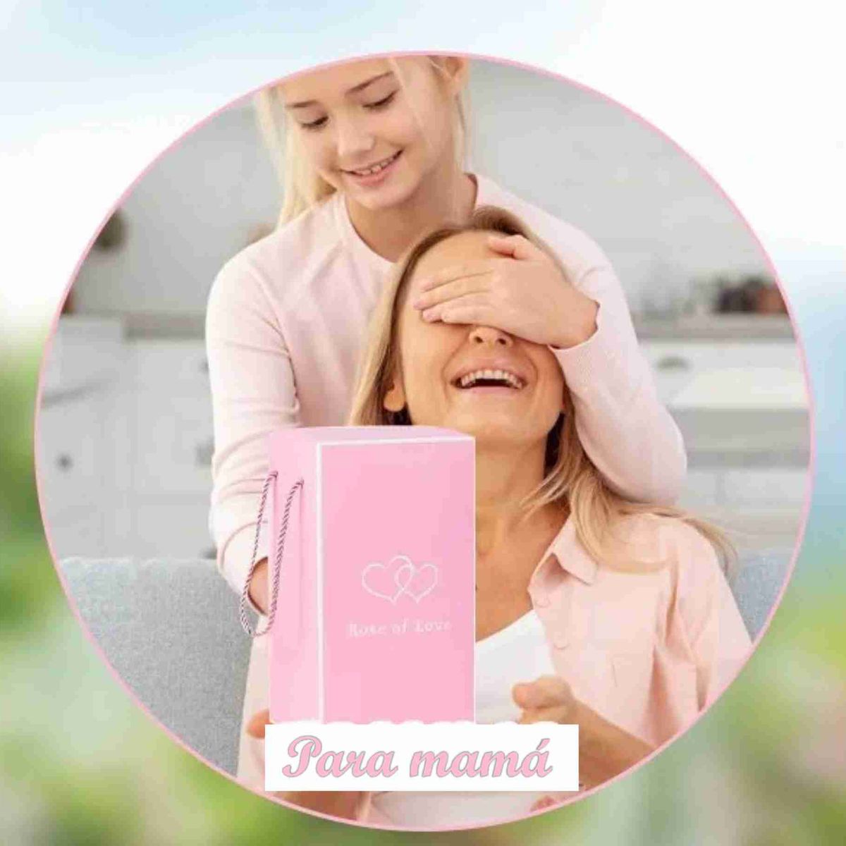 GENERICO - Cúpula con Tulipán Eterno con Luz LED Regalo color rosa