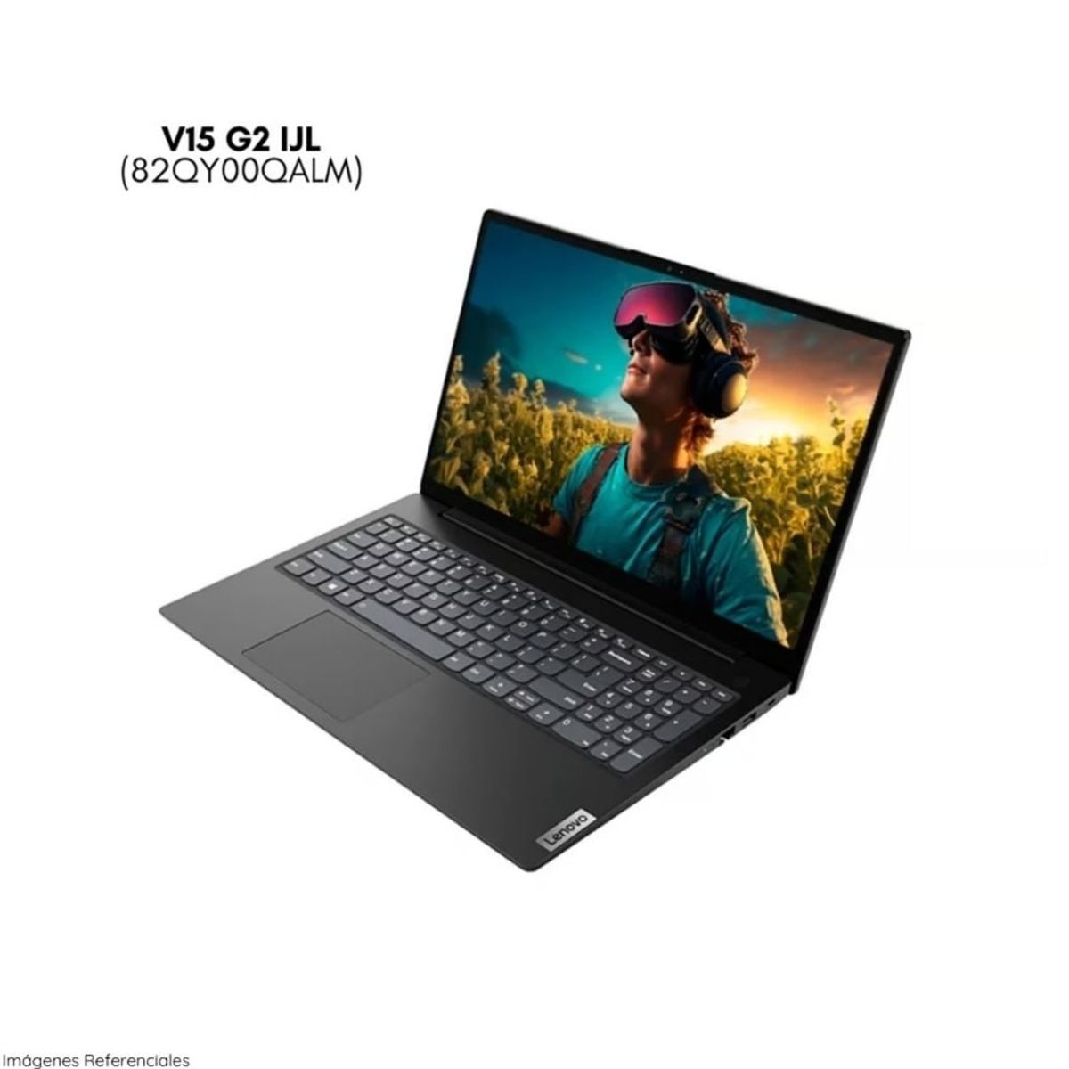 LENOVO - Laptop Lenovo V15 G2 IJL 15.6"   FHD Intel Celeron N4500 8GB RAM 256GB SSD 82QY00QALM - Negro