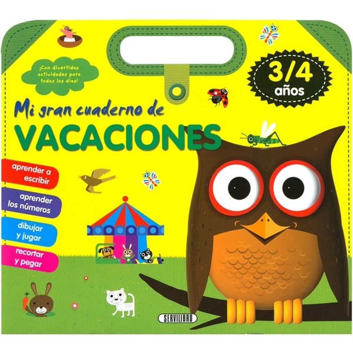 GENERICO - libro infantil MI GRAN CUADERNO DE VACACIONES – 3- 4 AÑOS