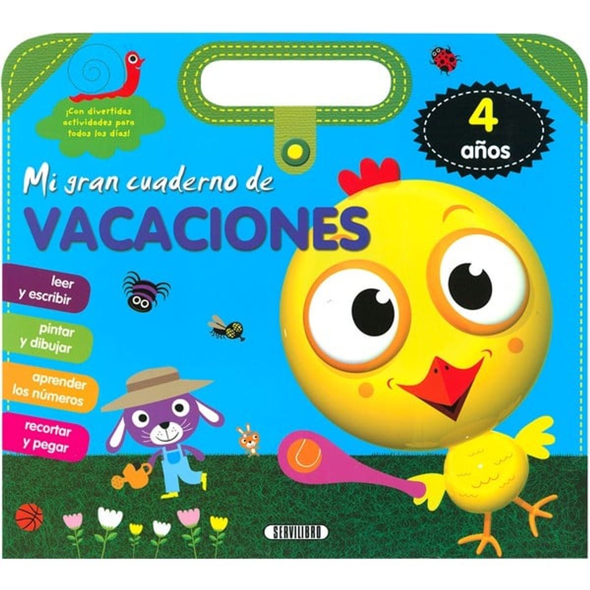 GENERICO - libro infantil MI GRAN CUADERNO DE VACACIONES - 4 AÑOS