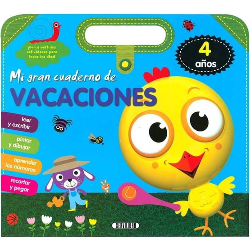 GENERICO - libro infantil MI GRAN CUADERNO DE VACACIONES - 4 AÑOS