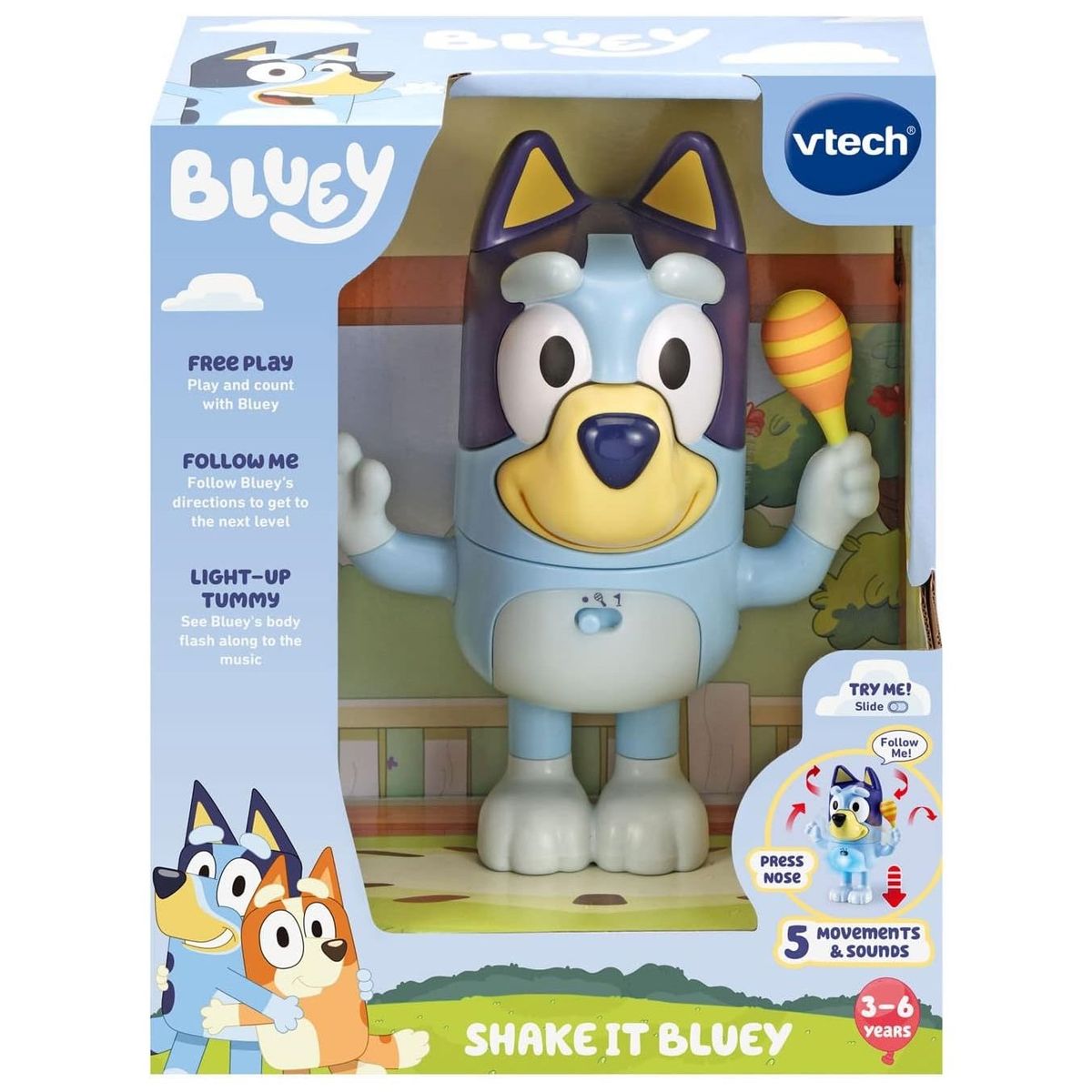 BLUEY - Muñeco Interactivo Bluey Con Luces y Sonidos