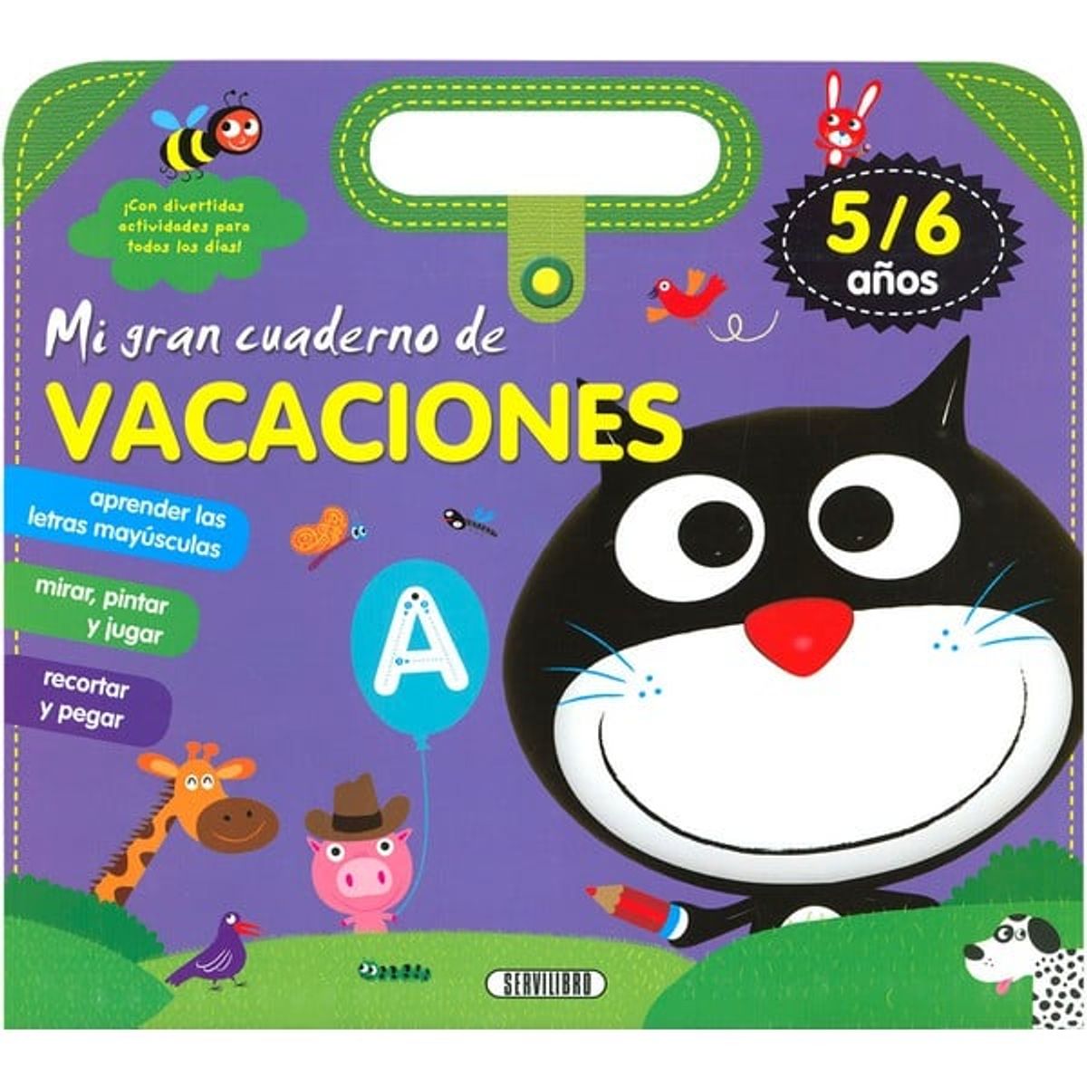 GENERICO - libro infantil MI GRAN CUADERNO DE VACACIONES - 5- 6 AÑOS