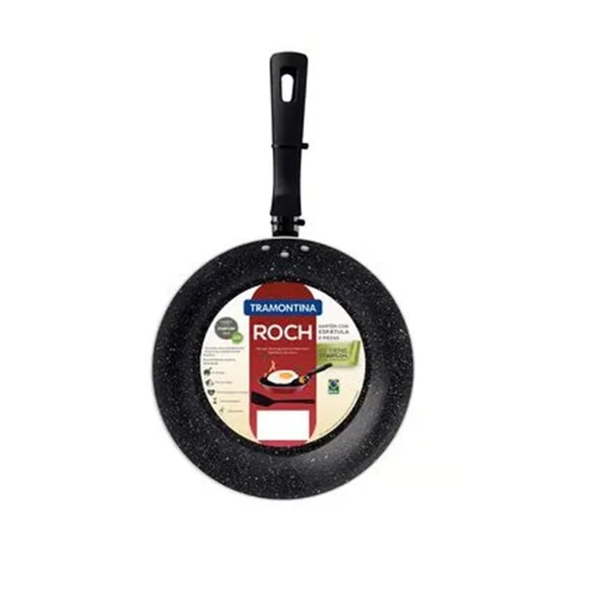 TRAMONTINA - Sarten Tramontina de Aluminio de 18 Cm con Espatula Rojo