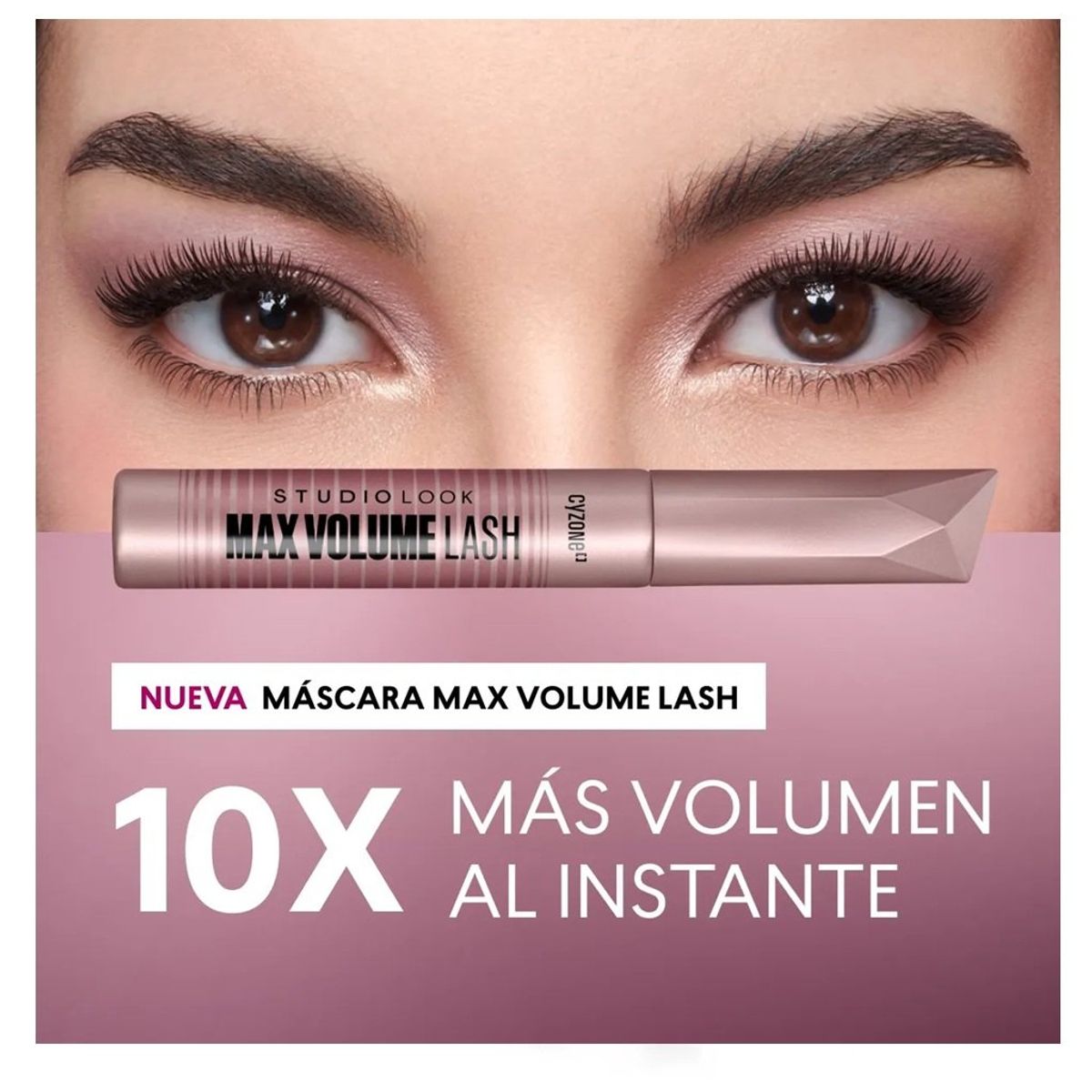 CYZONE - Máscara pestañas MAX VOLUME LASH A Prueba Agua CYZONE Negro