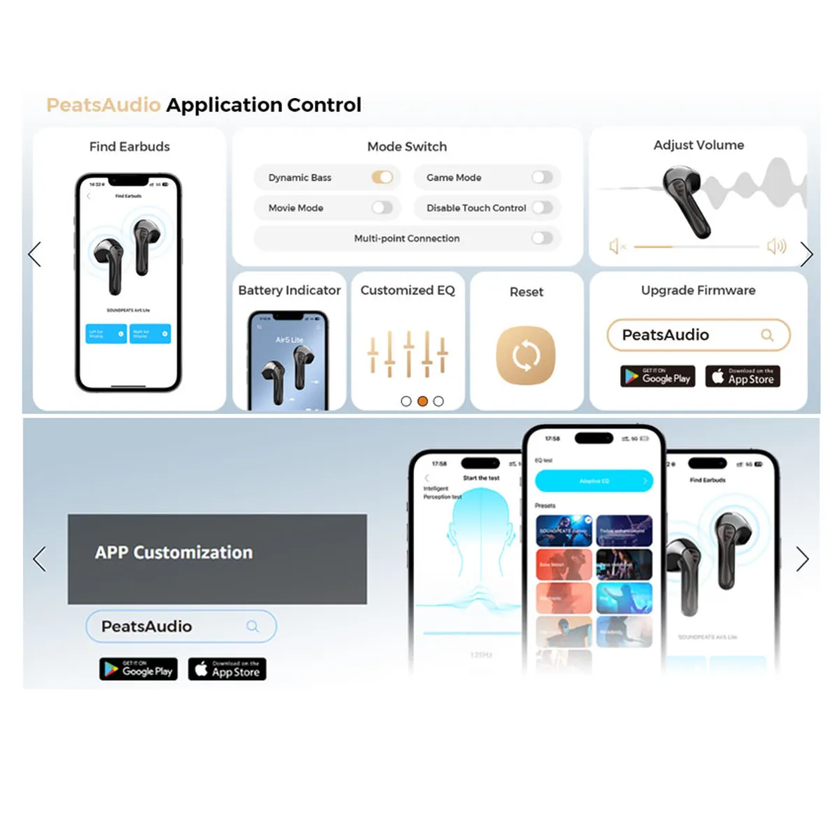 SOUNDPEATS - Audifonos SoundPEATS Air5 Lite Hi-Res IPX4 LDAC