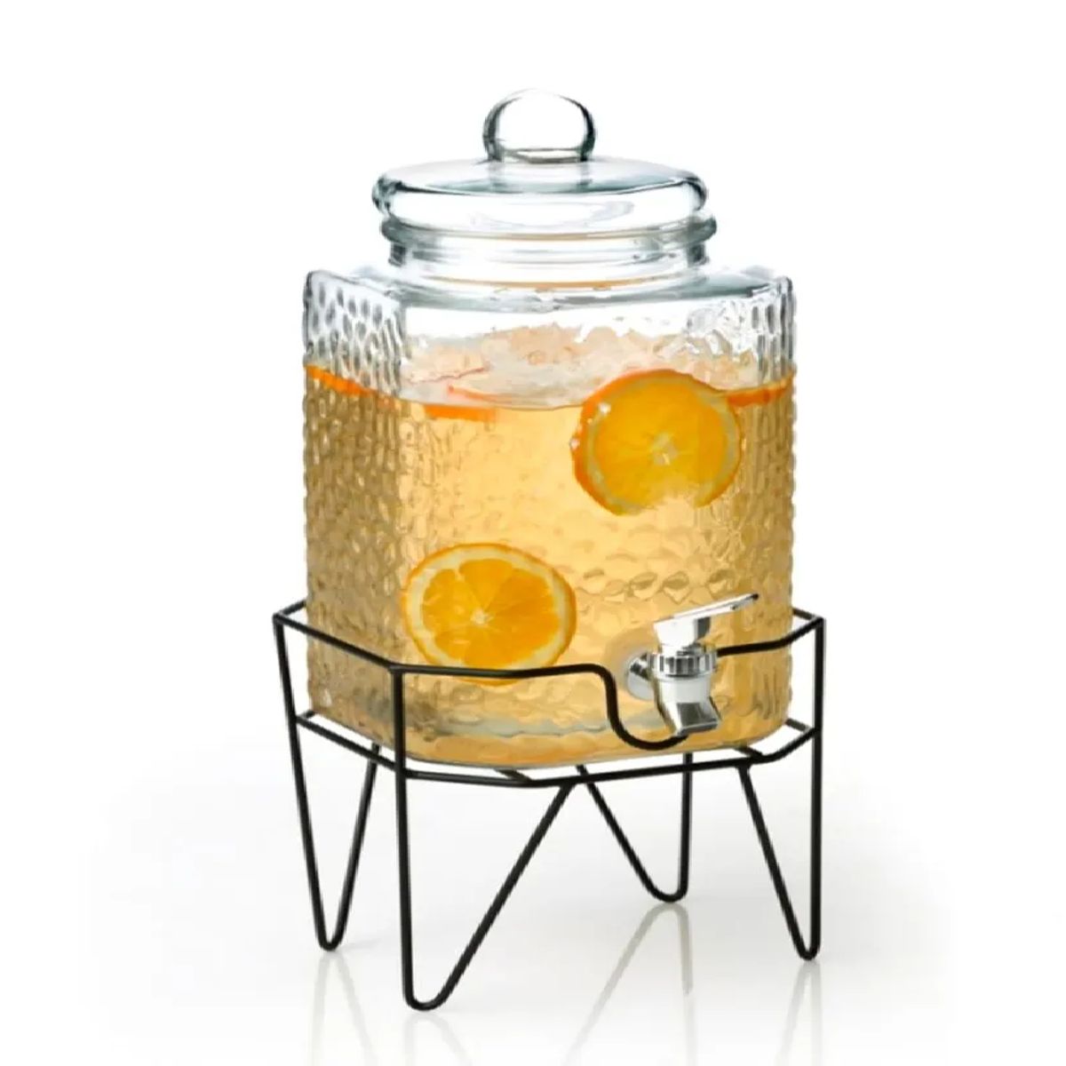 ICHIMATSU - Dispensador de Bebidas de Vidrio 10 Litros + Soporte metálico