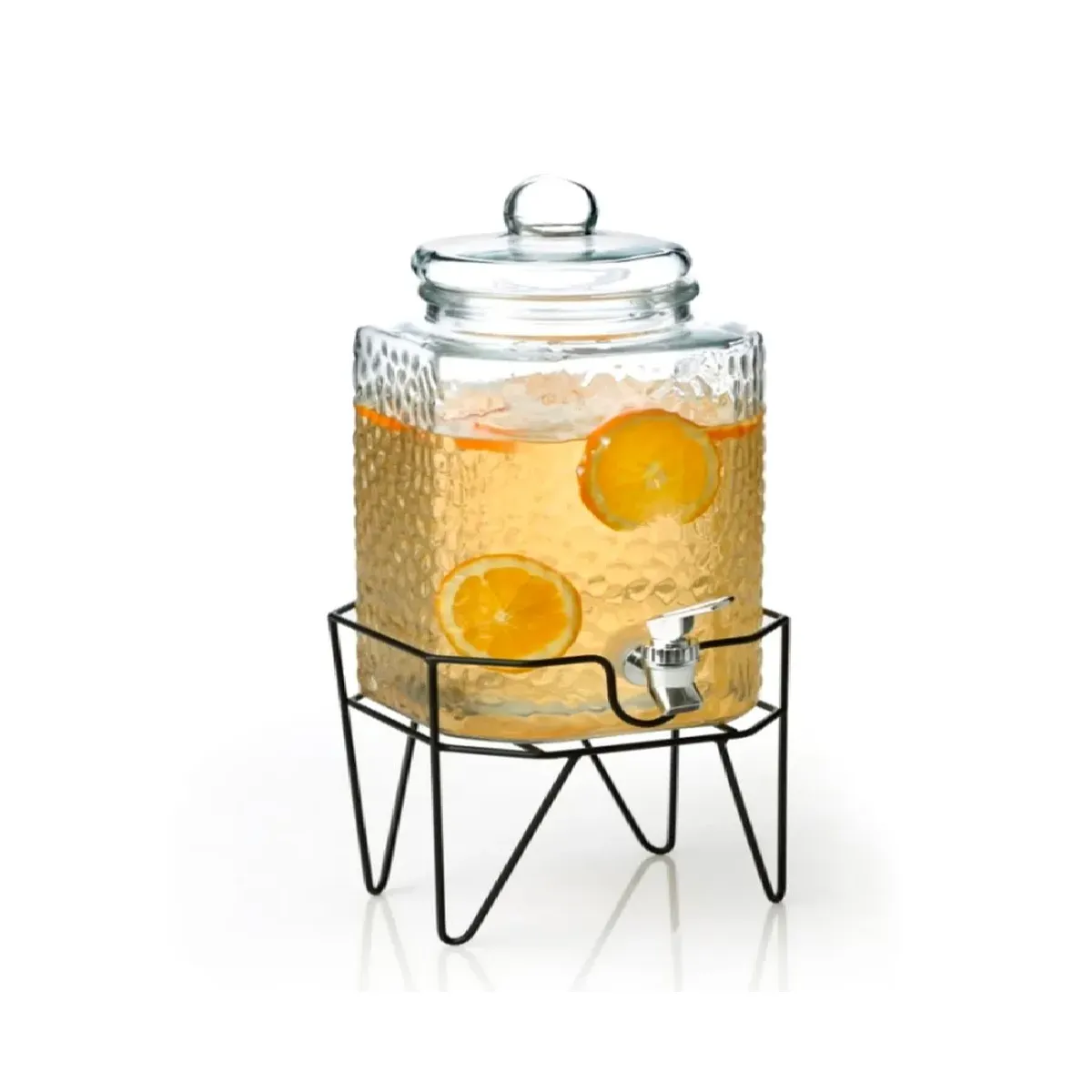 ICHIMATSU - Dispensador de Bebidas de Vidrio 10 Litros + Soporte metálico