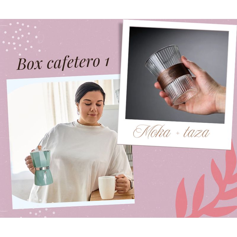 GENERICO - Box cafetero 1 moka vintage  taza 250 ml