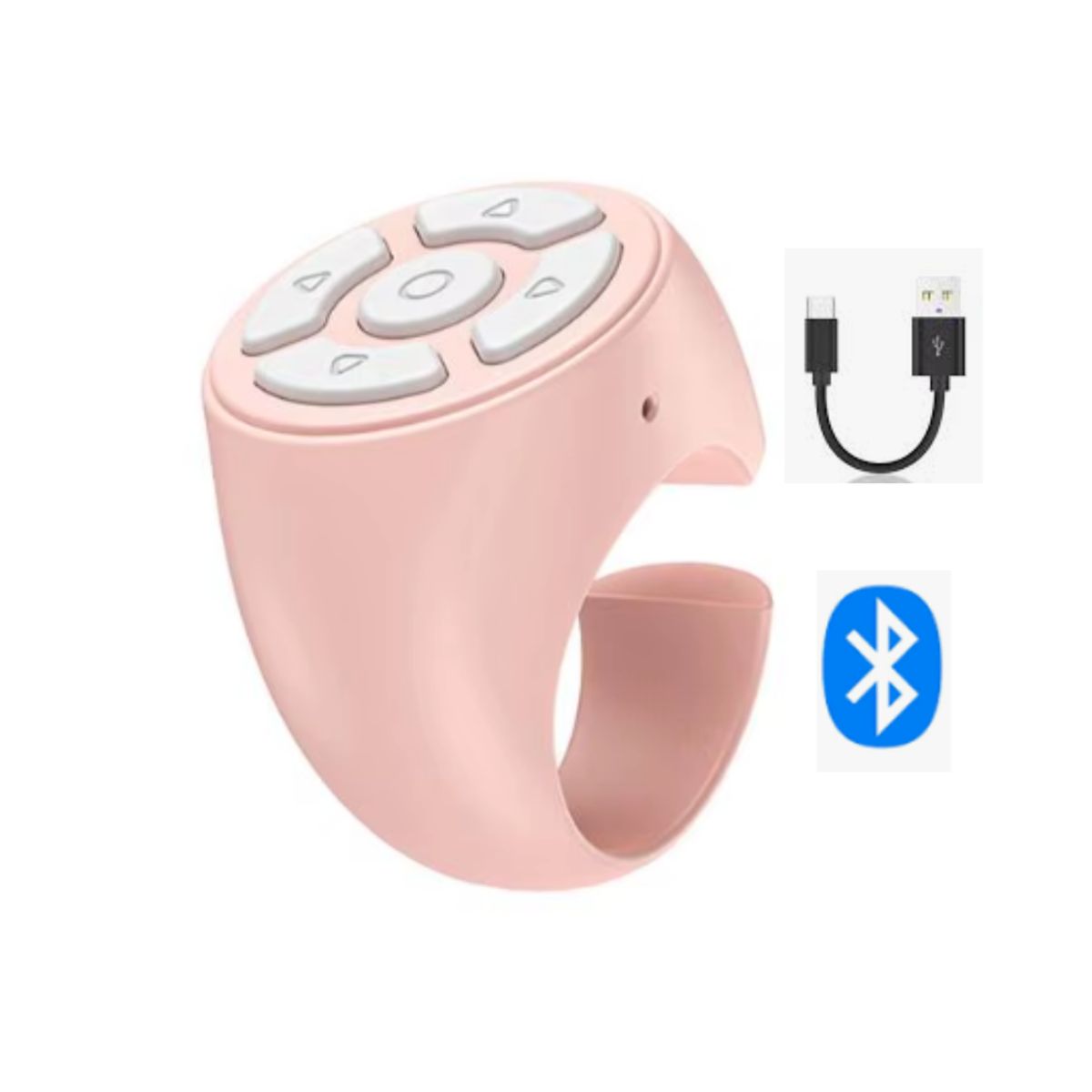 GENERICO - SELFIE MANOS LIBRES DISPARADOR CONTROL REMOTO ROSADO PARA CELULAR