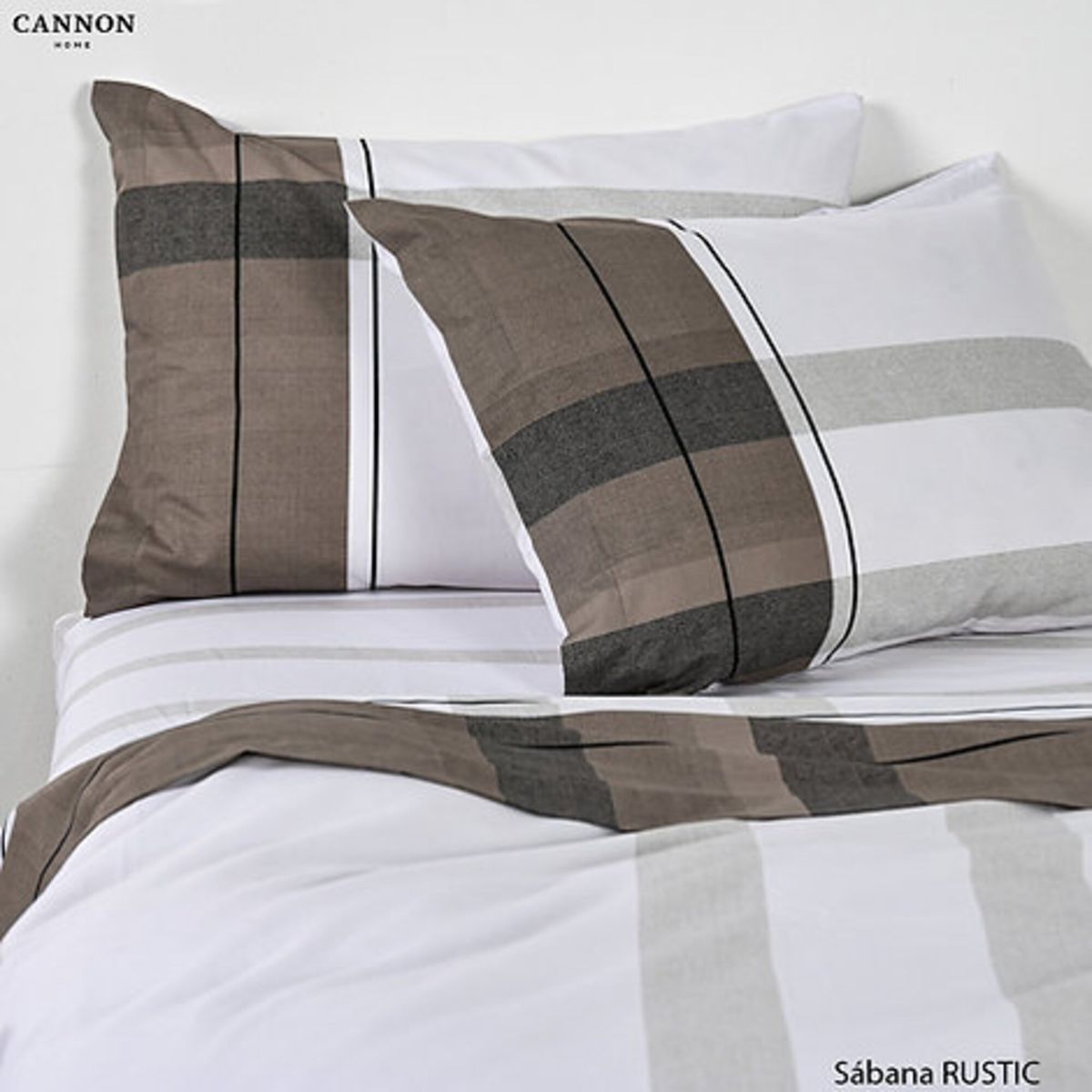 CANNON - SÁBANA CANNON HOME  2 PLZAS- SET 4 PIEZAS