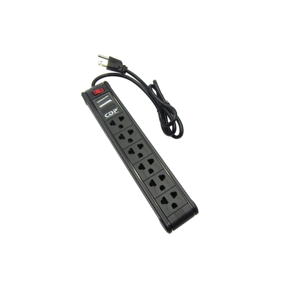 CDP - Supresor de Picos CDP R-PS6 210V-250V 15 Amps 6 salidas On-Off Switch