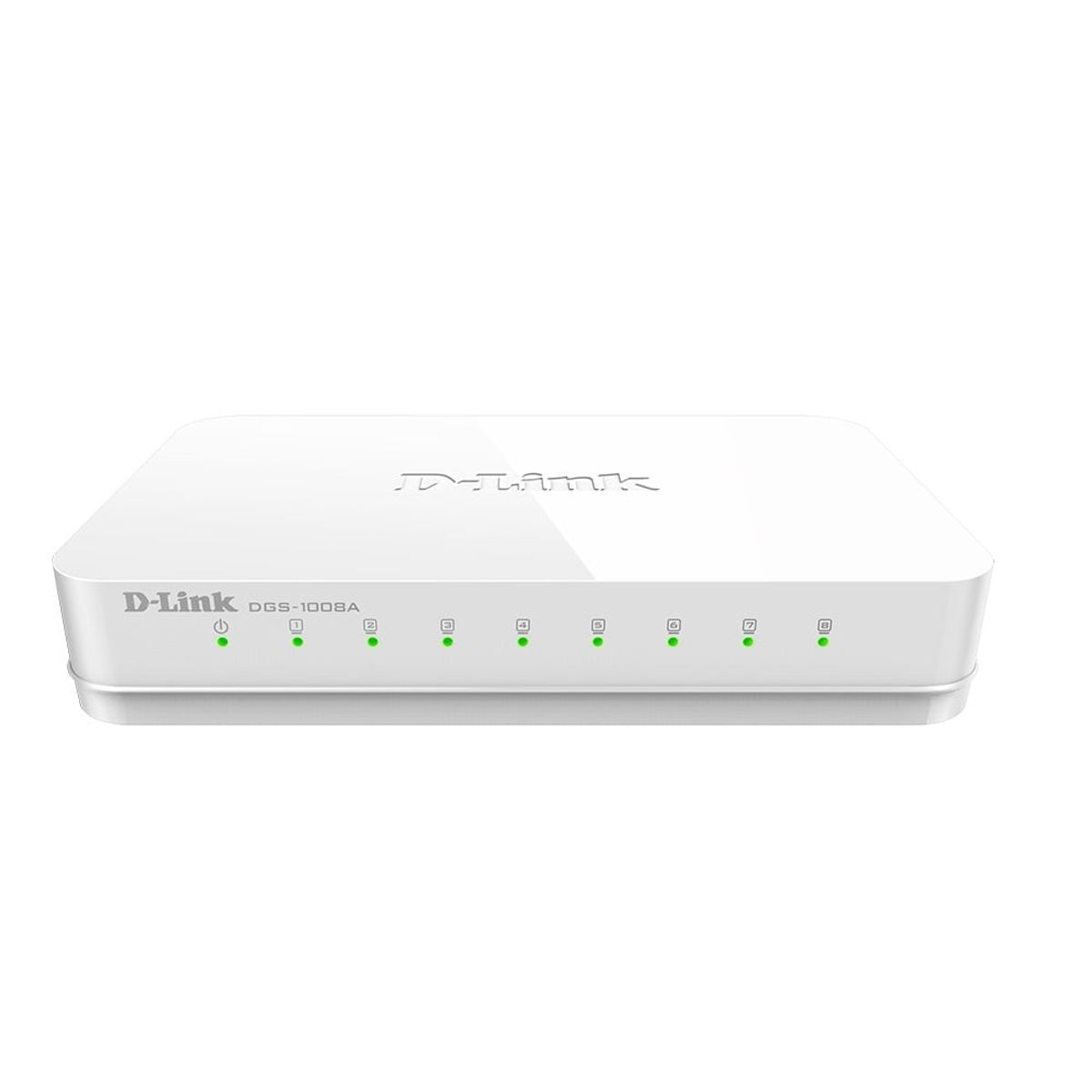 D LINK - Switch D-Link DGS-1008A 8 RJ-45 10-100-1000 Mbps MDI-MDIX CSMA-CD