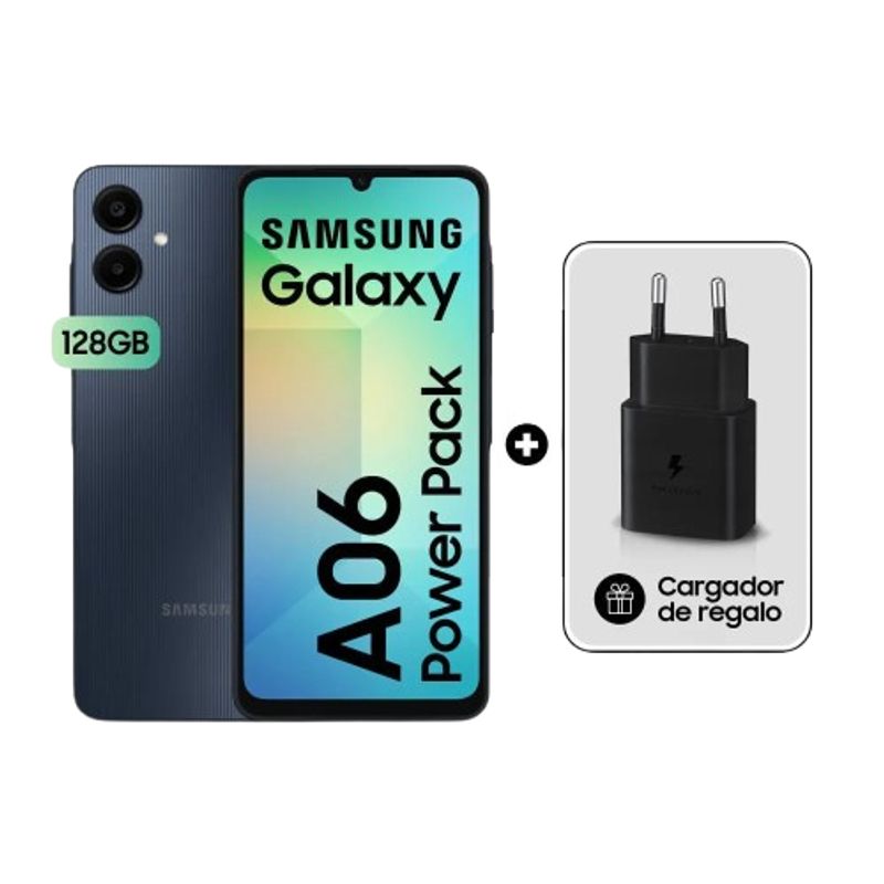 SAMSUNG - CELULAR SAMSUNG GALAXY A06 4GB RAM 128GB ROM + CARGADOR 15W
