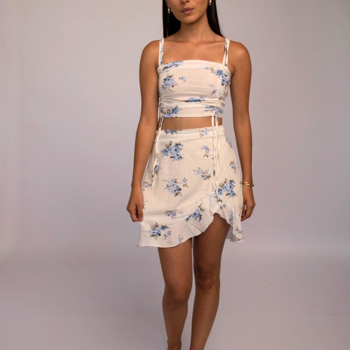 AMA OUTFITTERS - SET TOP Y FALDA HAWAI