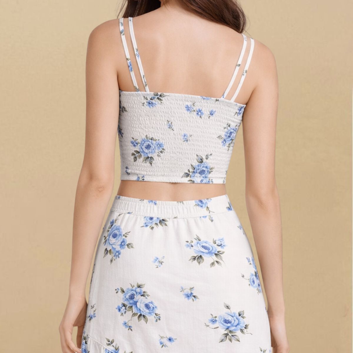 AMA OUTFITTERS - SET TOP Y FALDA HAWAI