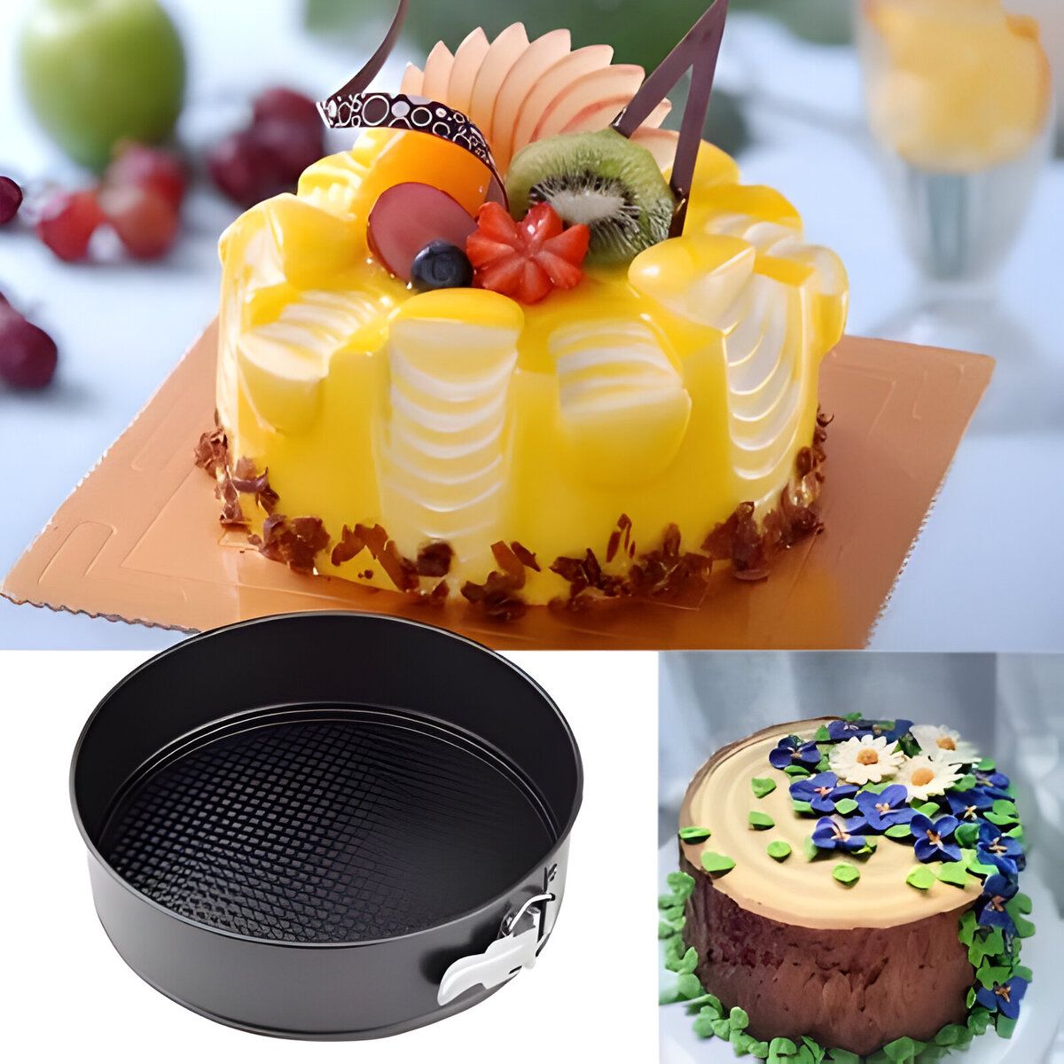 ELMEJORPRECIO - Set De Moldes Desmontables De 3 Formas Para Repostería