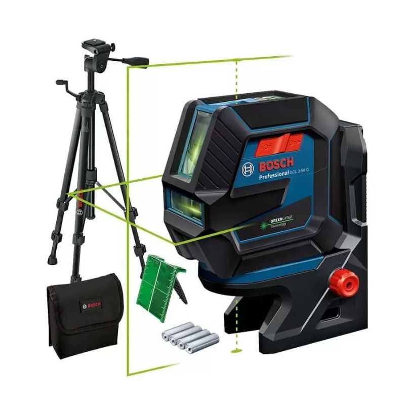 BOSCH - KIT LÁSER COMBINADO BOSCH GCL 2-50 G + TRÍPODE BT 150