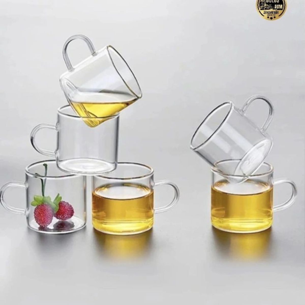 GENERICO - Set de 6 Tazas de Vidrio Borosilicato para Espresso – 80 ml