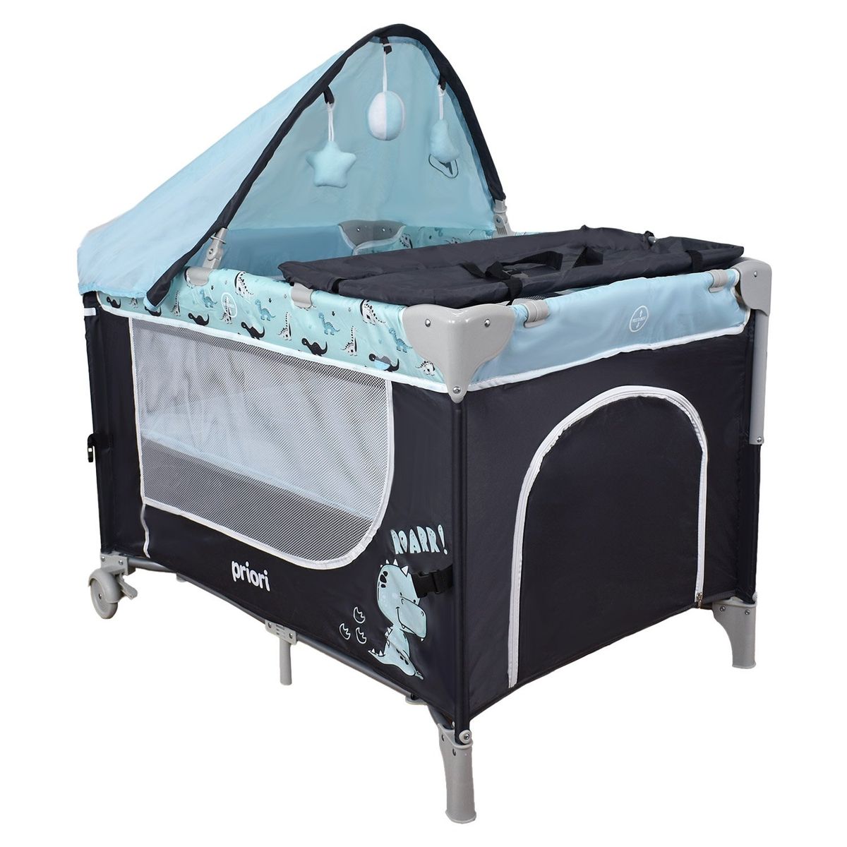 PRIORI - Cuna Corral Bebé Tipo Colecho Priori Madison Azul