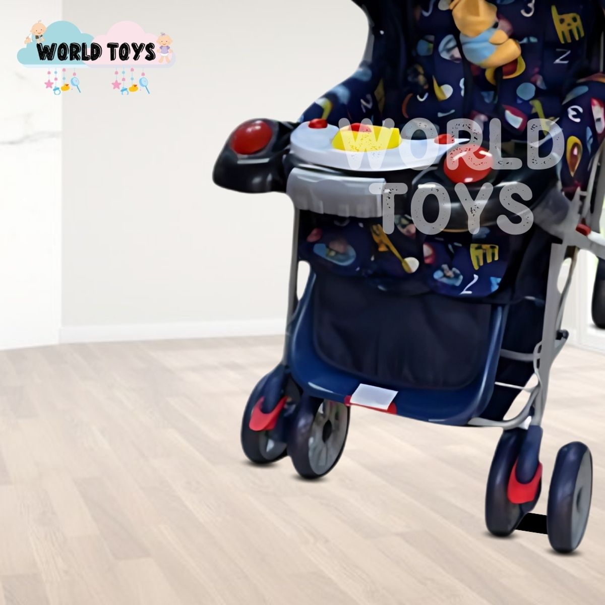 BABY - Coche Cuna con Bolso Pañalero «SHABERT II» Jiraffi