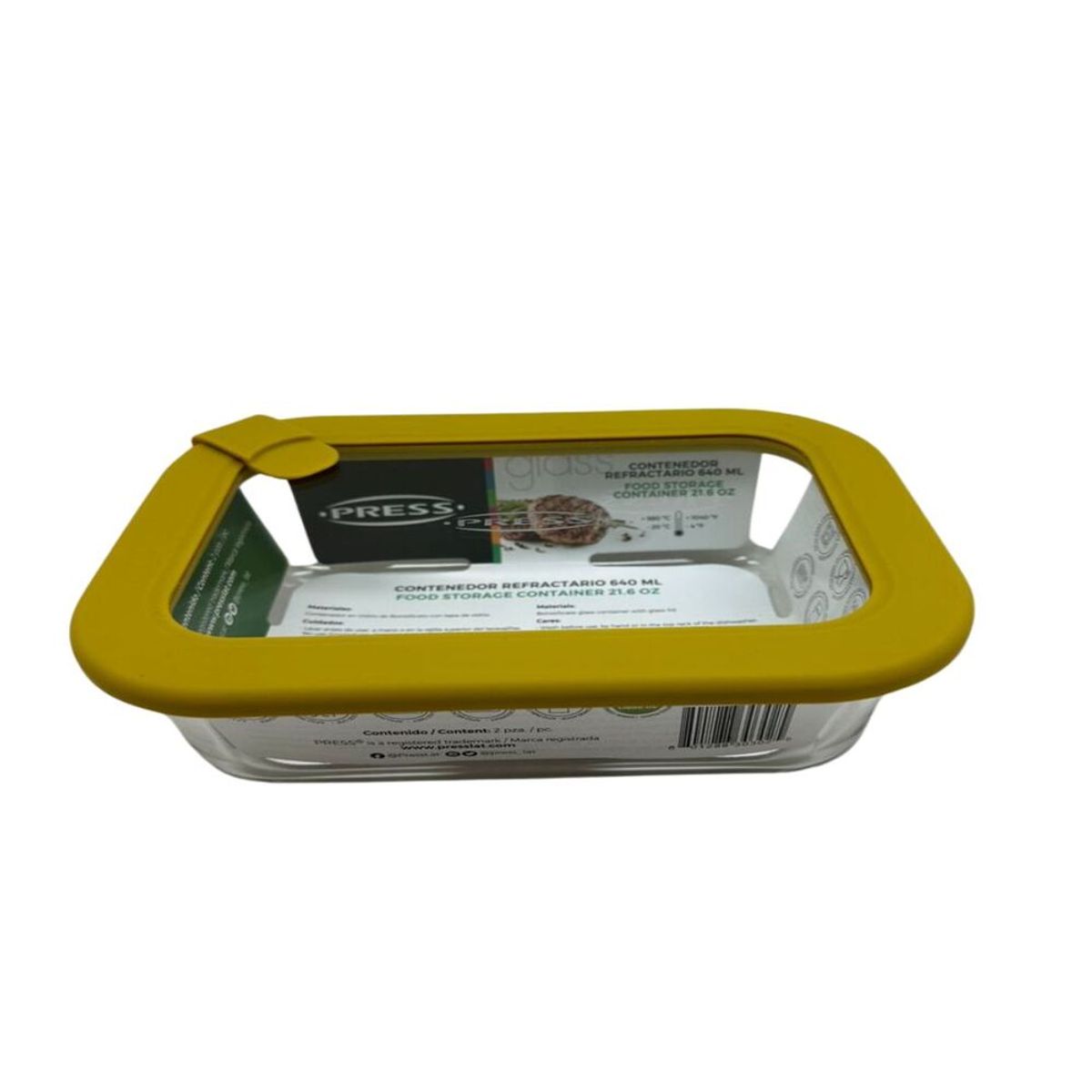 PRESS - TAPER con tapa de vidrio y valvula  370ML