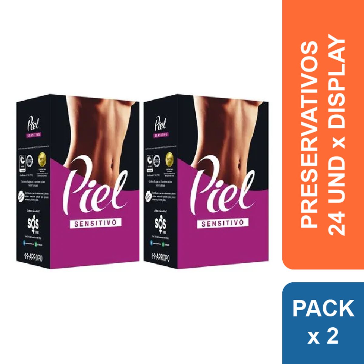 PIEL - Preservativos Piel Sensitivo x 48 und.