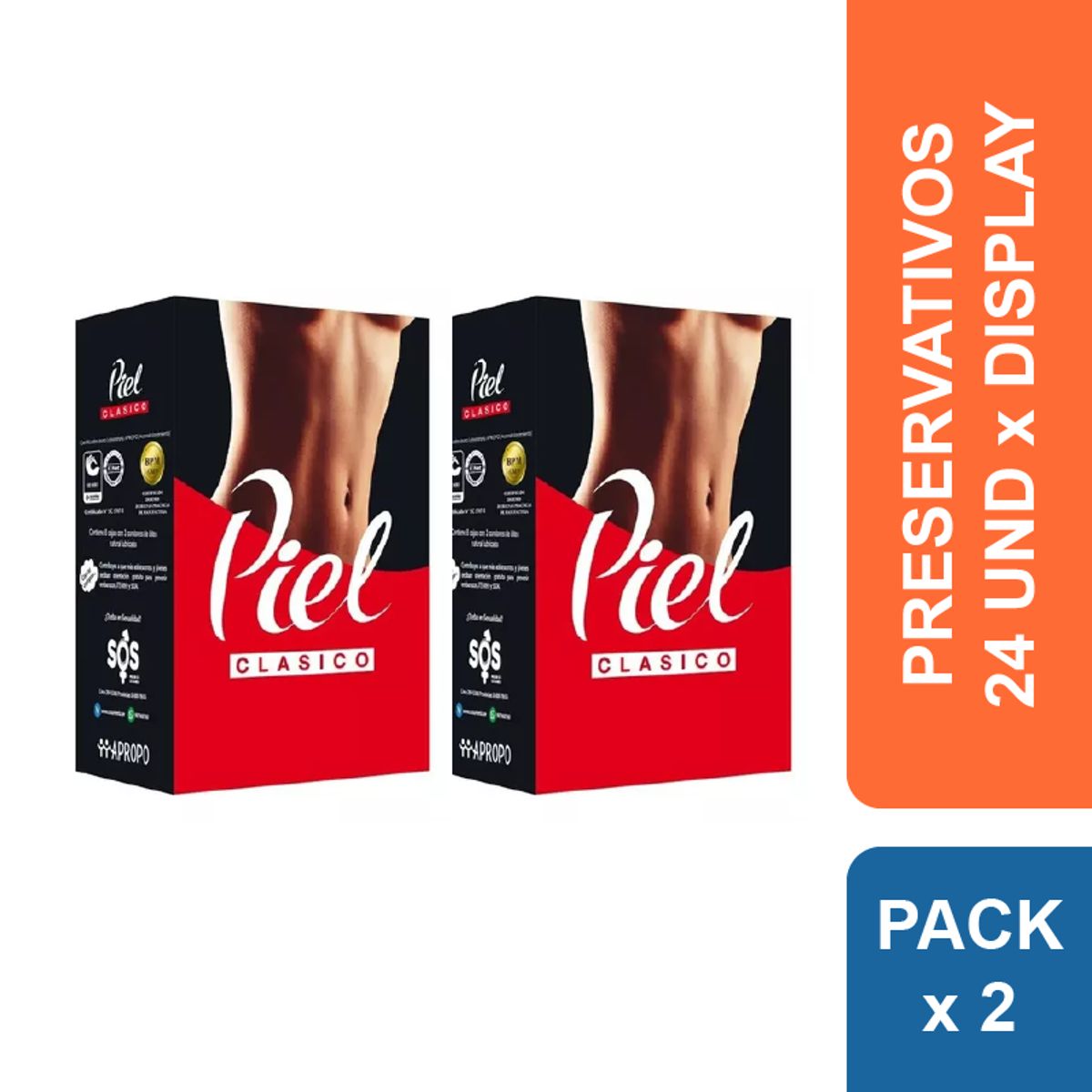 PIEL - Preservativos Piel Clásico x 48 und.