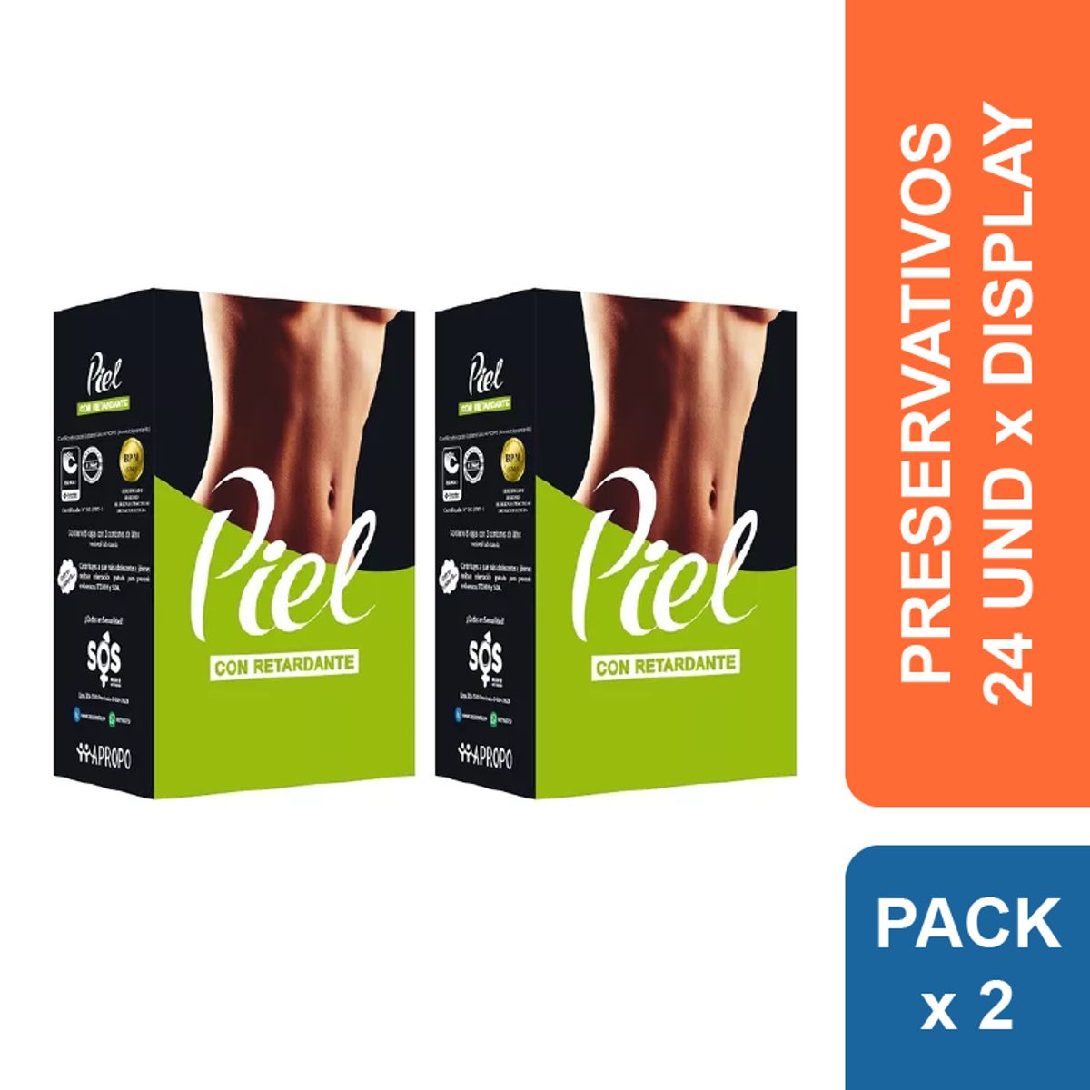 PIEL - Preservativos Piel Retardante x 48 und.