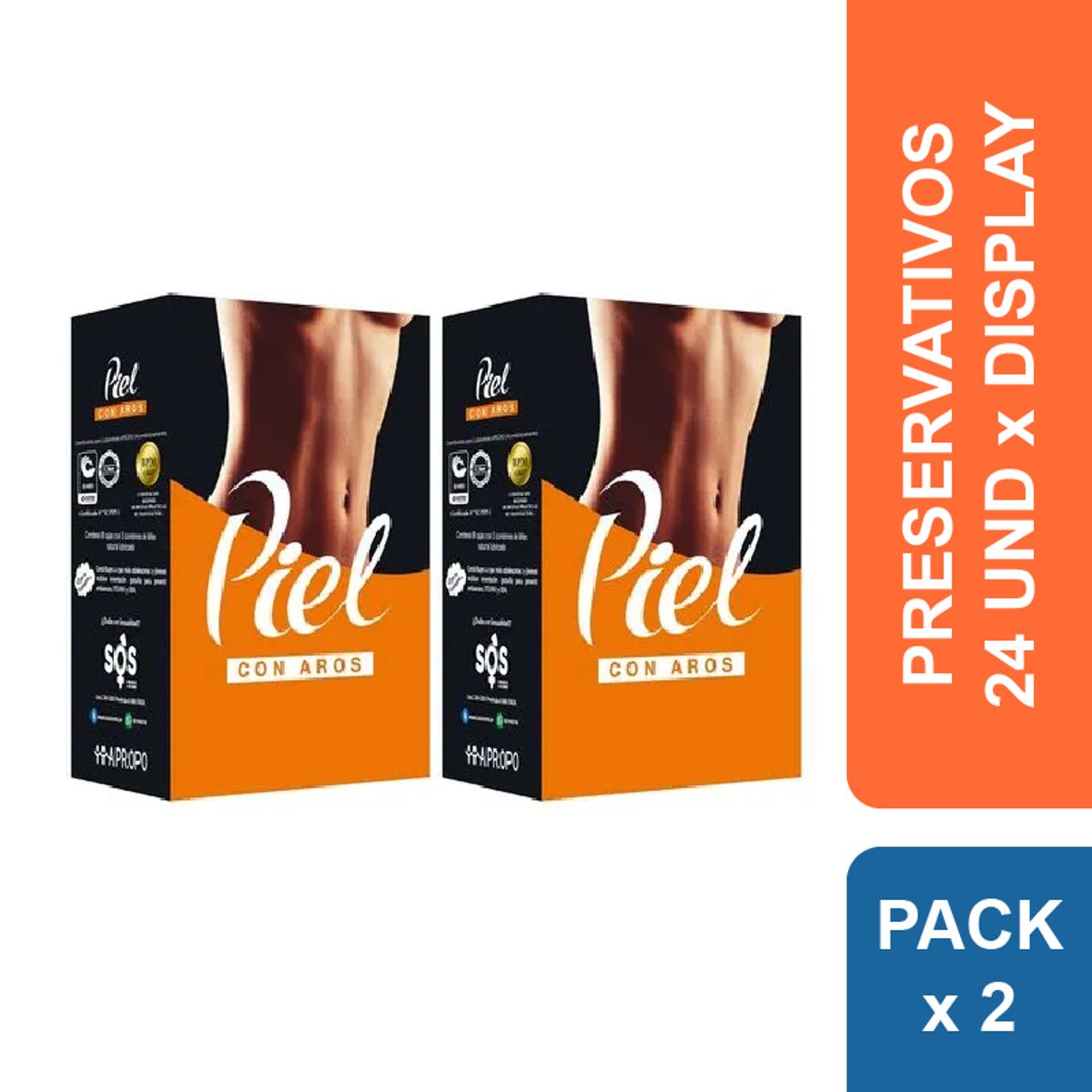 PIEL - Preservativos Piel Aros x 48 und.